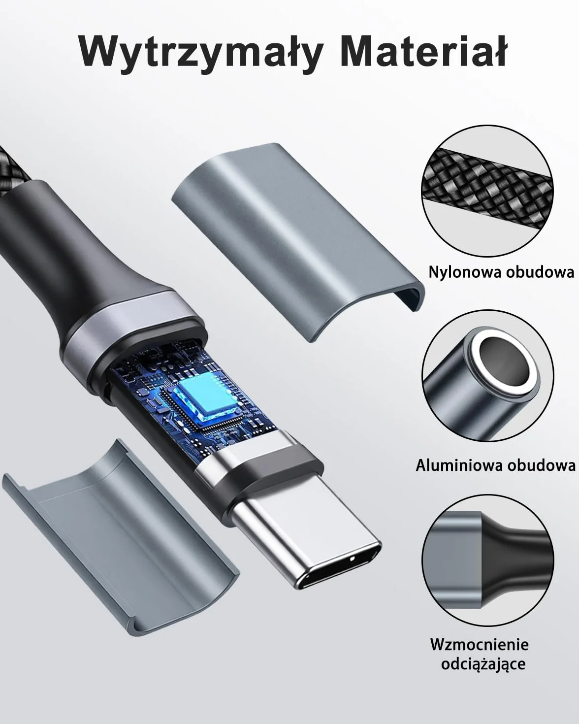 Adapter USB C na Jack 3,5 mm 2 sztuki z chipem DAC dla iPhone 17 Air/16 15 Pro Max iPad Pro Macbook Galaxy
