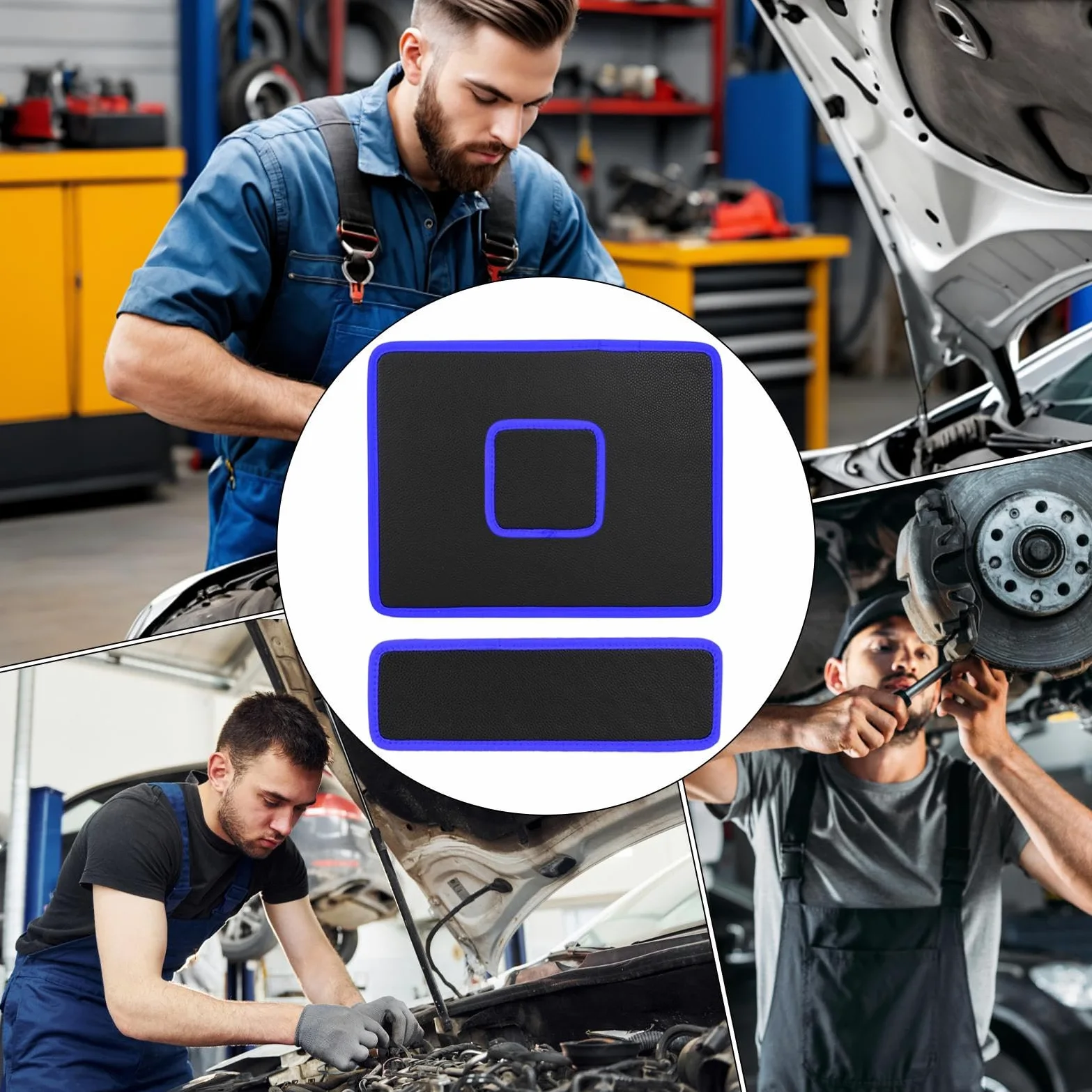 Magnetyczna Mata Na Narzędzia Dla Mechaników Organizer Na 3 Sztuki | Magnetyczna Taca Na Części Do Domu Garażu Warsztatu Naprawy Samochodów Dla Mechaników Elektryków