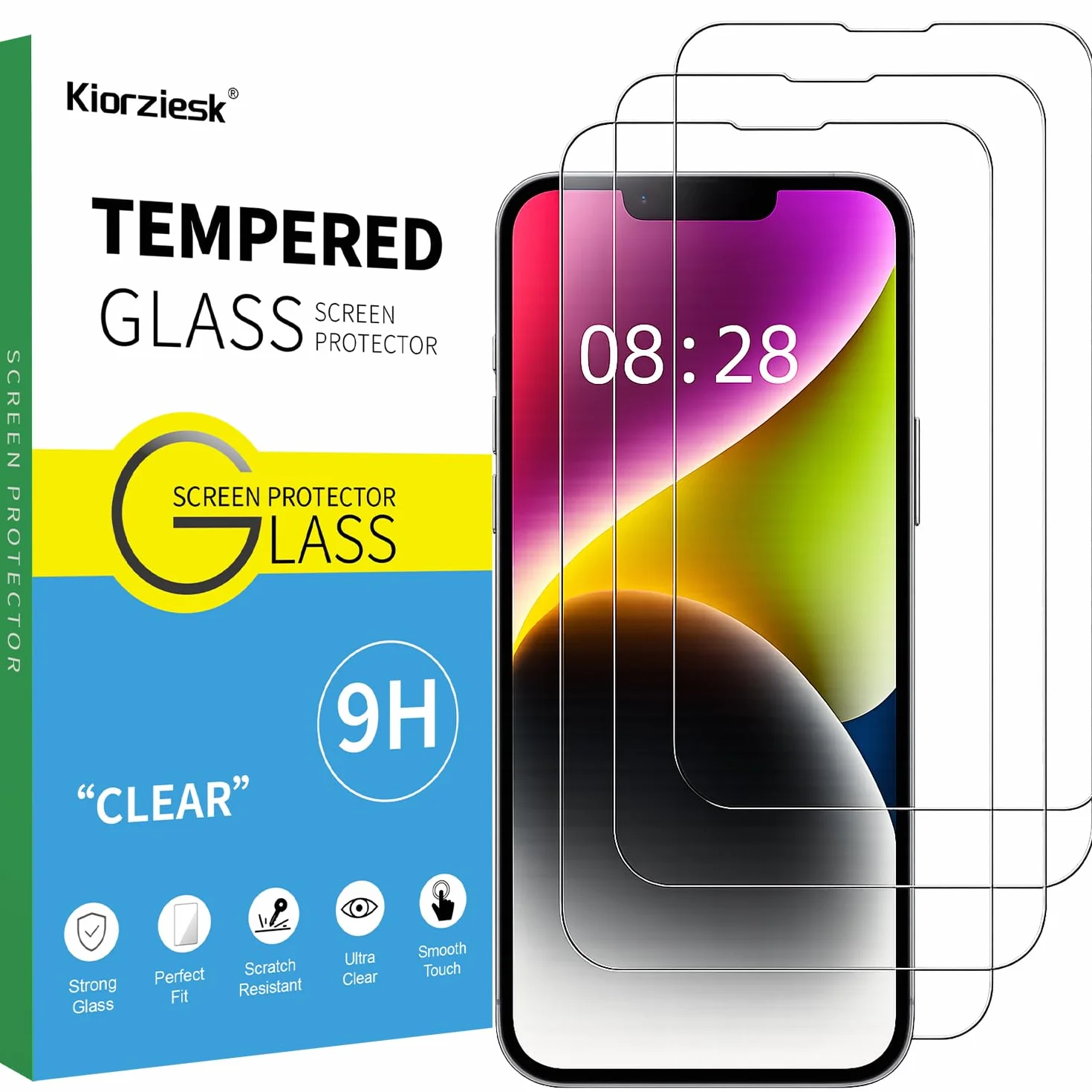 Szkło Hartowane 3 Sztuk Kompatybilny iPhone 17e 16e 14 13 13 Pro 6,1 Cal 9H Ultra Przezroczyste Anti Zdrapanie