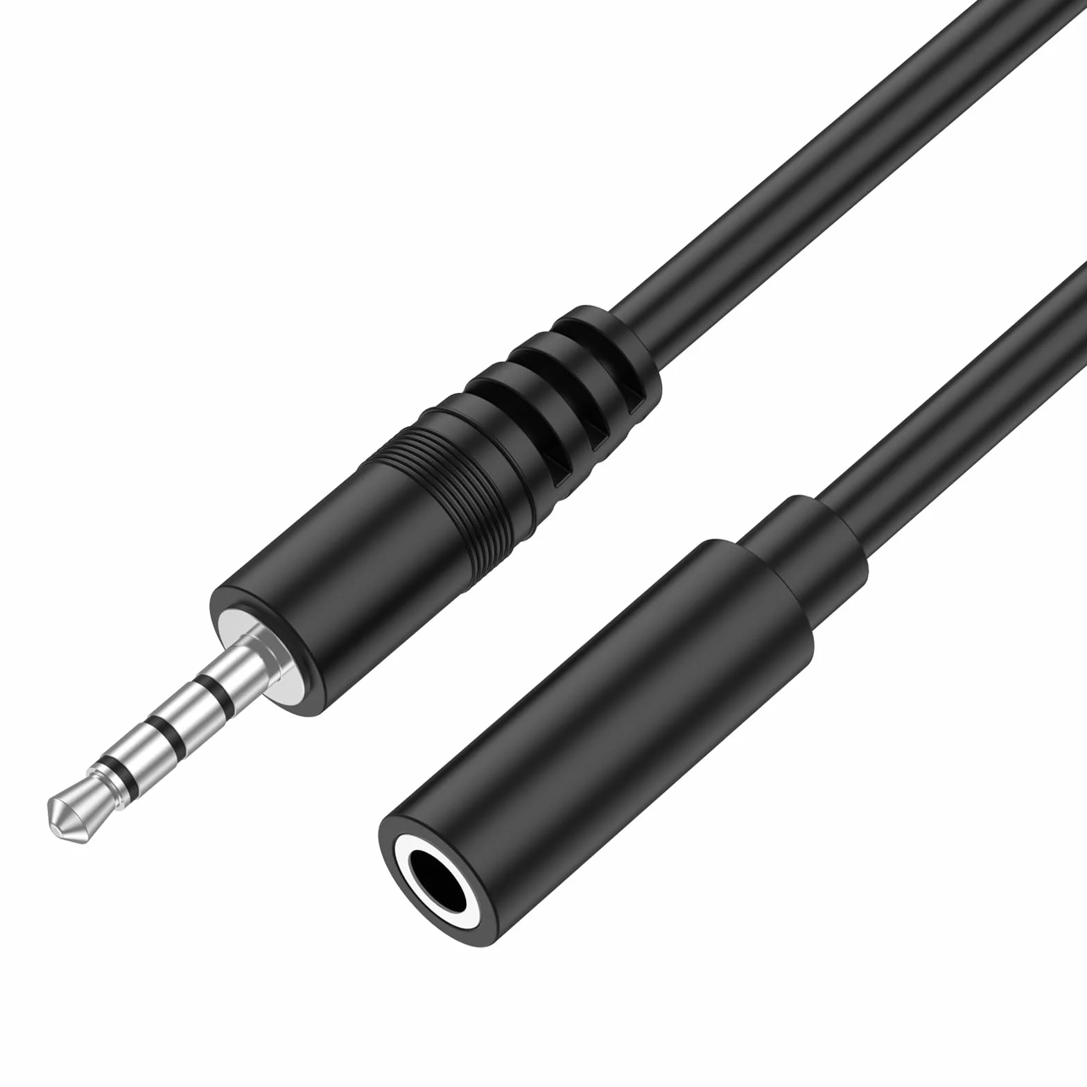 Tobfit Przedłużacz jack, nylonowy 3,5 mm stereo kabel audio do słuchawek, konsoli Xbox, smartfonów, tabletów itd. (1 m)