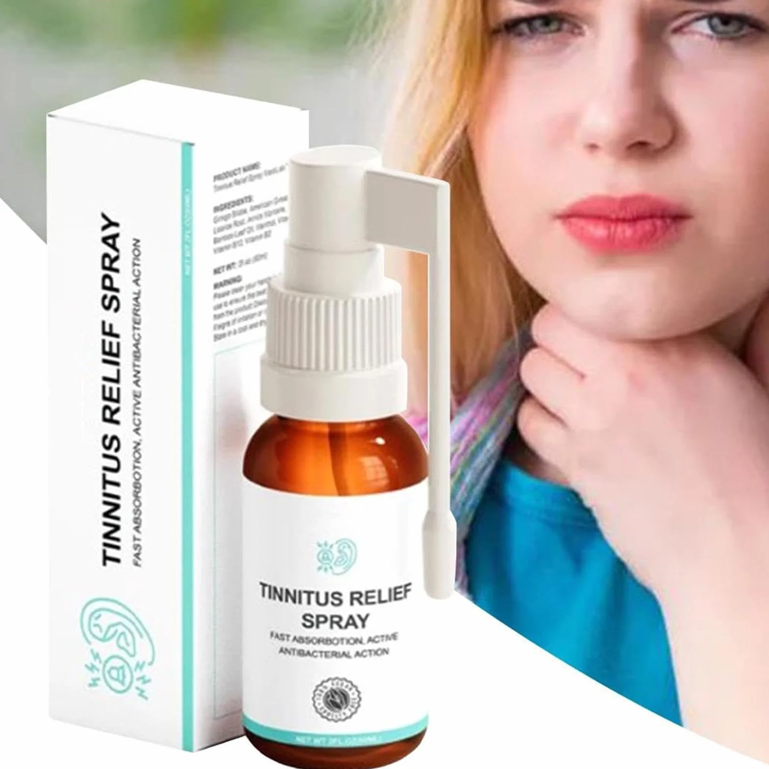 Ulga w szumach usznych, 30 ml, naturalna ulga w szumach usznych, naturalne składniki, płyn łagodzący szumy uszne, skuteczna ulga w inhalatorze szumów usznych, krople do uszu w uszach, spray do