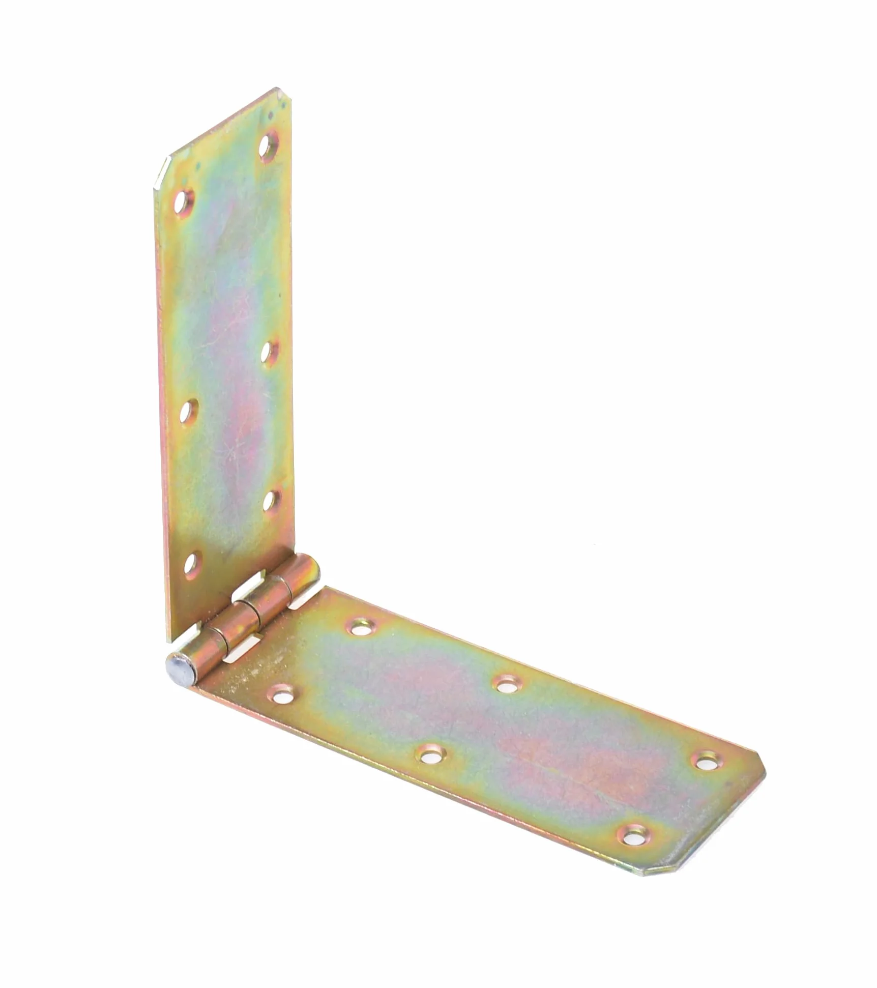 Zawiasy taśma skrzyniowa zestaw 10 sztuk obrusów zwiniętych 300 x 60 x 1,5 mm stal ocynkowana złoto