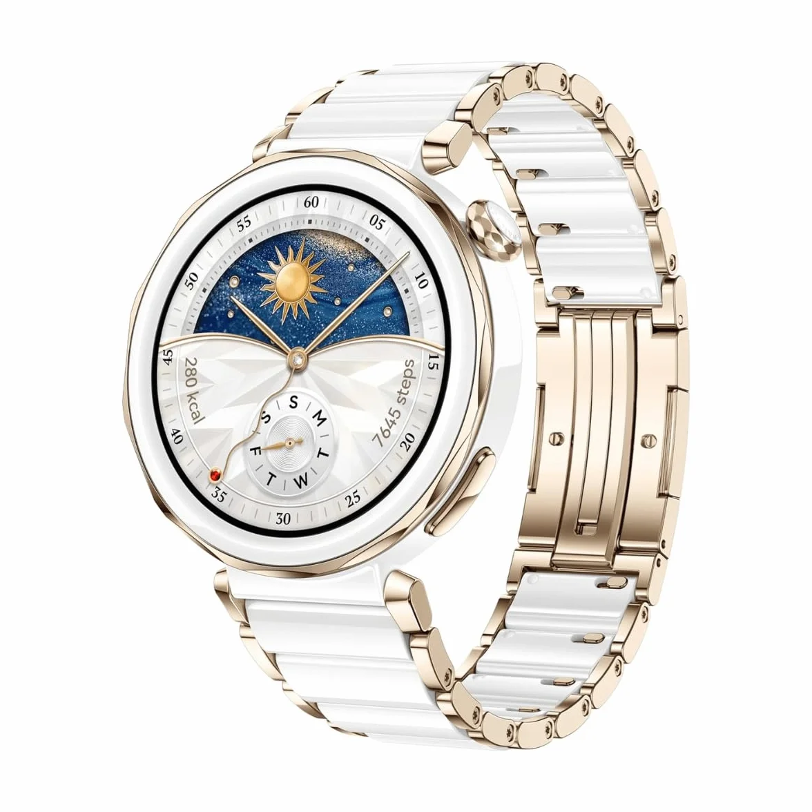 HUAWEI WATCH GT 5 Pro 42 mm Smartwatch, ostre krawędzie, profesjonalny zegarek sportowy, śledzenie stanu zdrowia, monitorowanie EKG, czas pracy baterii do 14 dni, GPS, połączenie Bluetooth, iOS i