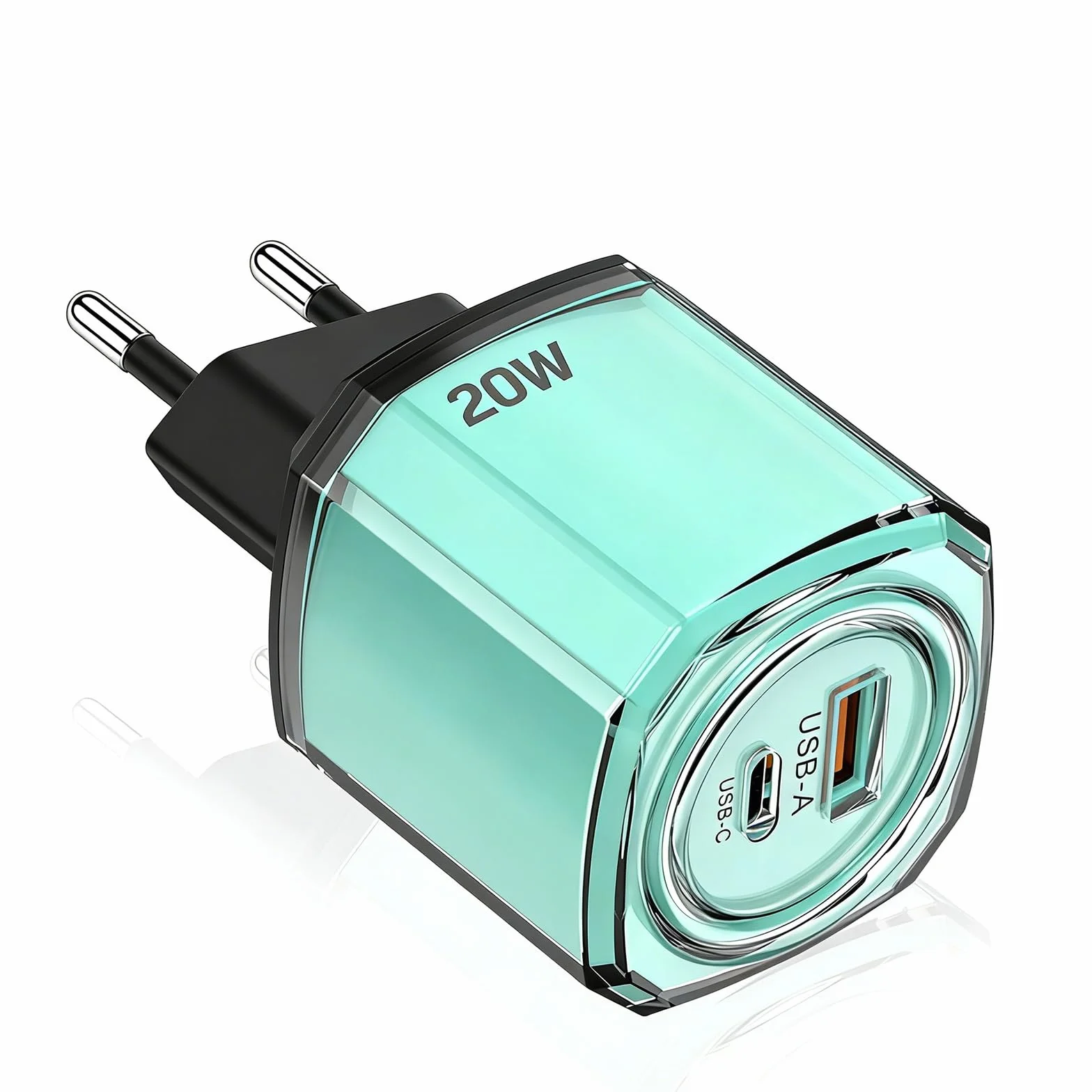 Powice Szybka ładowarka 20 W z 2 portami USB-C do Galaxy, Fast Charger