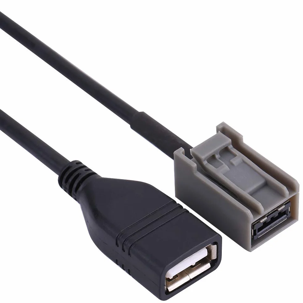 Akcesoria samochodowe MDI AMI kabel AUX 2.0 USB muzyka adapter interfejsu audio 60cm MP3 WMA kabel do ładowania przedłużacz do 2009 r