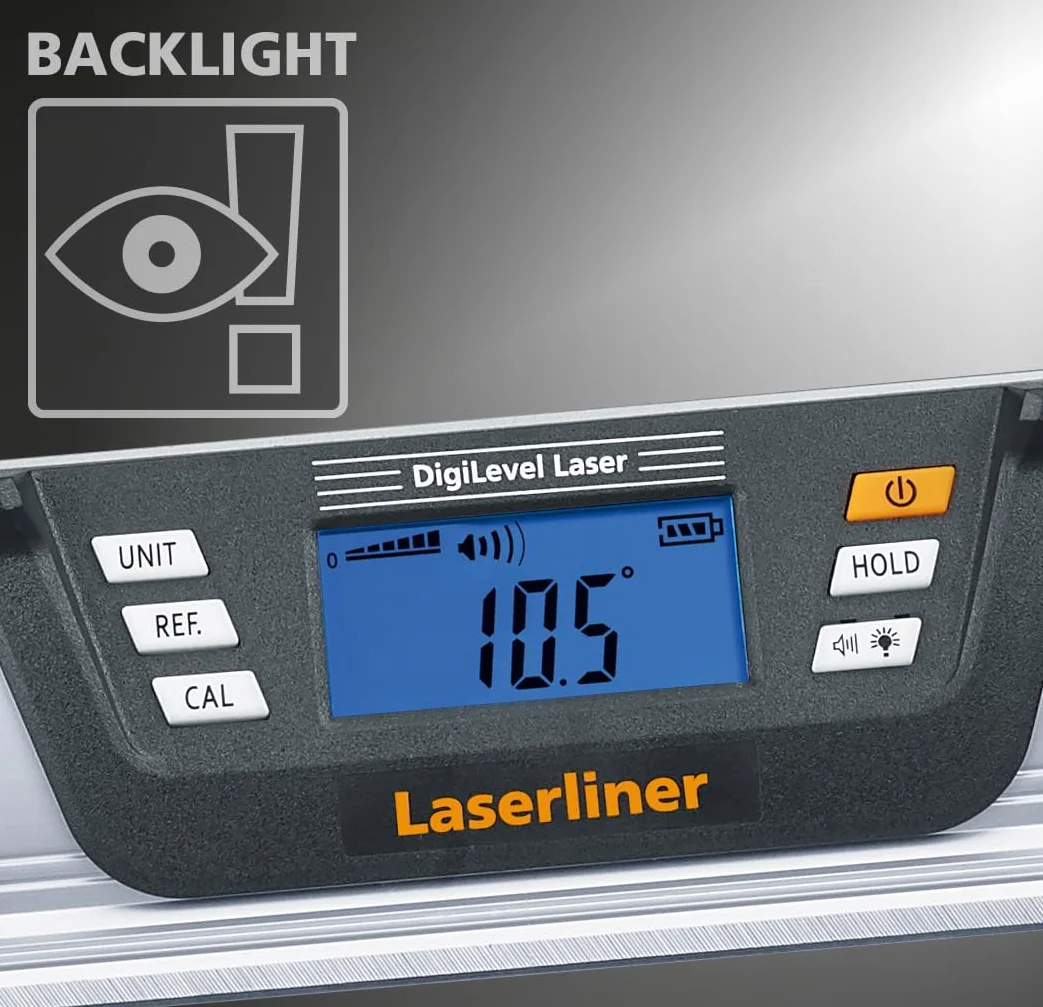 Umarex Laserliner DigiLevel Laser G40 cyfrowa poziomica elektroniczna (miernik elektroniczny, cyfrowy pomiar nachylenia 360°, sygnalizacja 90°/45°/0°, dokładność pomiaru ± 0,5 mm/m)