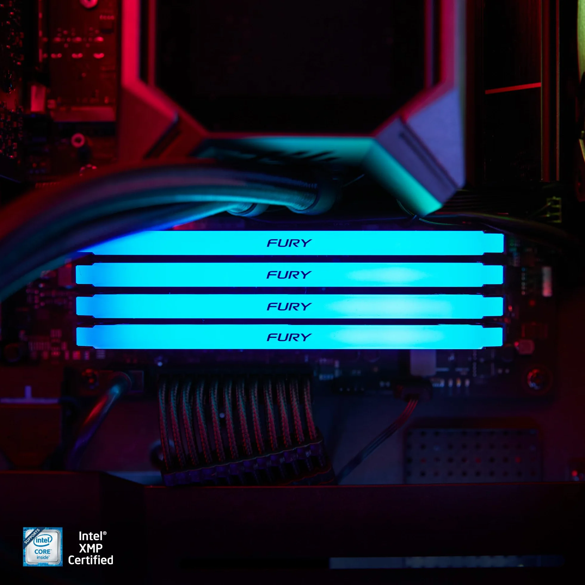 Kingston FURY Beast RGB 8 GB 3200 MT/s DDR4 CL16 DIMM pamięć komputera KF432C16BB2A/8