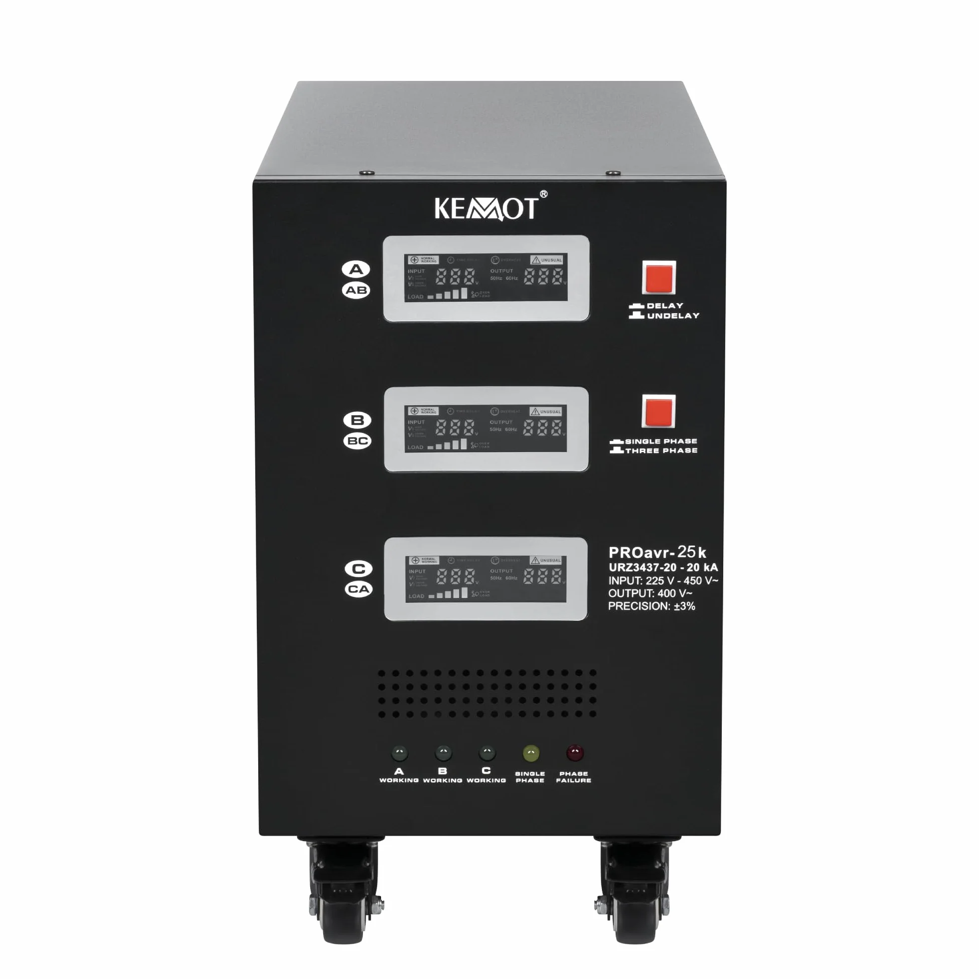 Kemot Automatyczny Trójfazowy Stabilizator Napięcia PROavr-25k 25000 VA URZ3437-25
