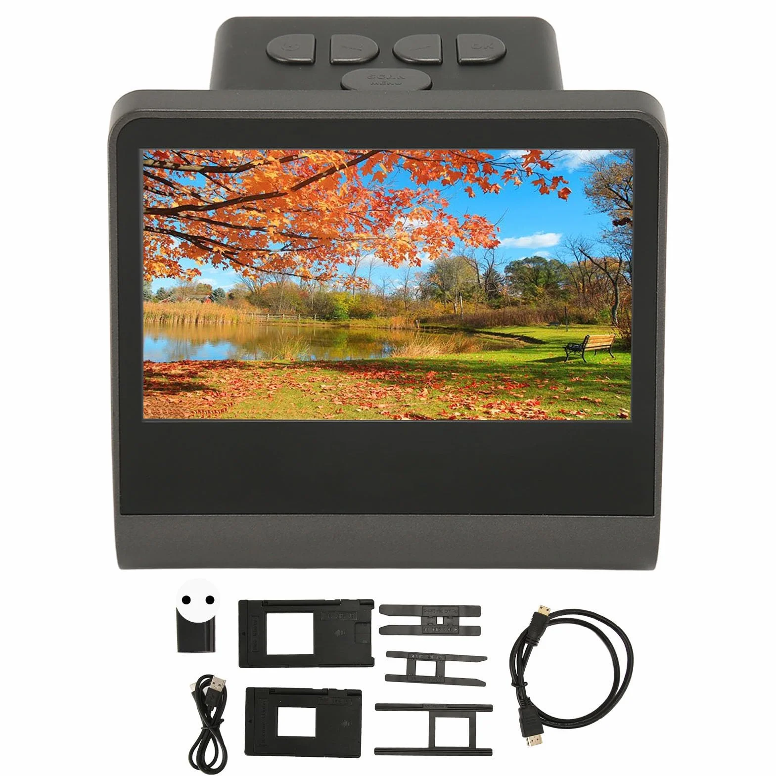 Cyfrowy Skaner do Slajdów 5-calowy Ekran LCD 48 MP USB C/Mini 135 126KPK 110