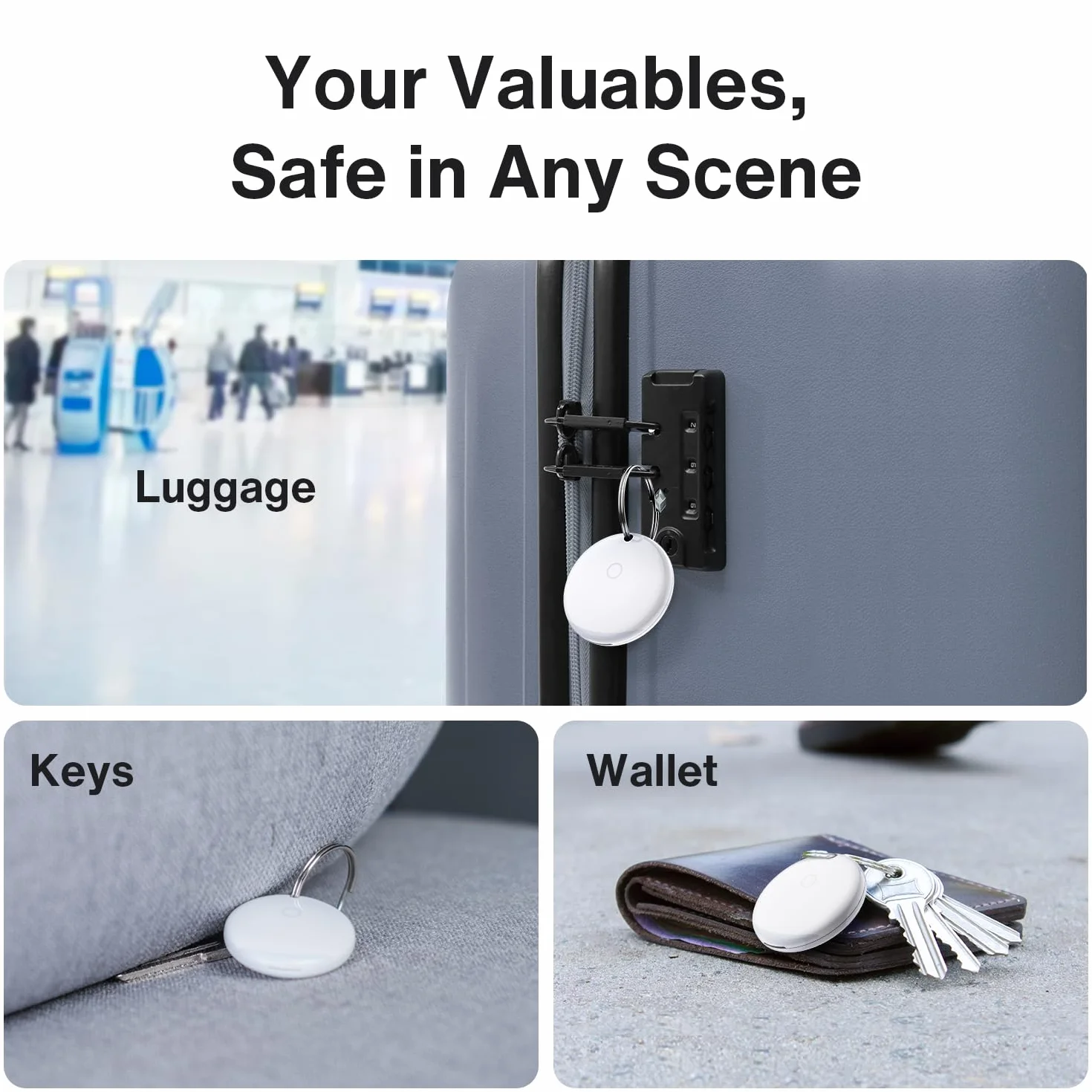 iVANKY Smart Tag Air Tracker Bluetooth 5.2 dla Apple Find My, IP67, 85dB+, 2 szt