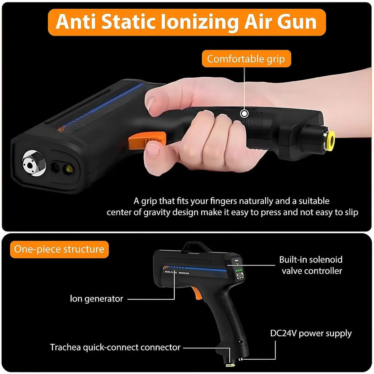 Pistolet antystatyczny, pistolet jonizujący, bezprzewodowy pistolet antystatyczny, pistolety antystatyczne, pistolety antystatyczne do lakierowania samochodów, odpowiedni montaż EconomyType