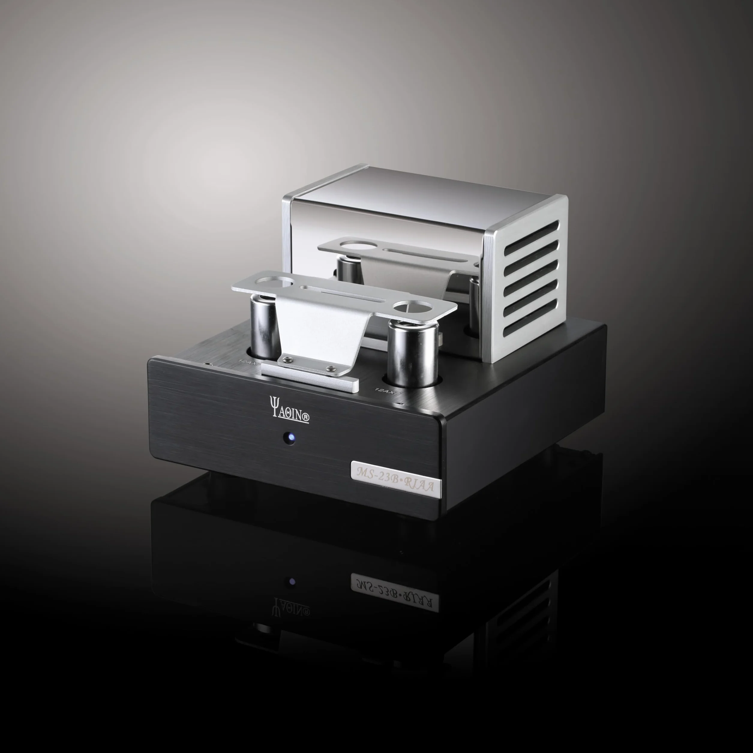 YAQIN MS-23B Tube Phono MM-przedwzmacniacz, wzmacniacz z przełącznikiem obrotowym, lampa 12AX7 * 2, przełączalne AC110 i AC230