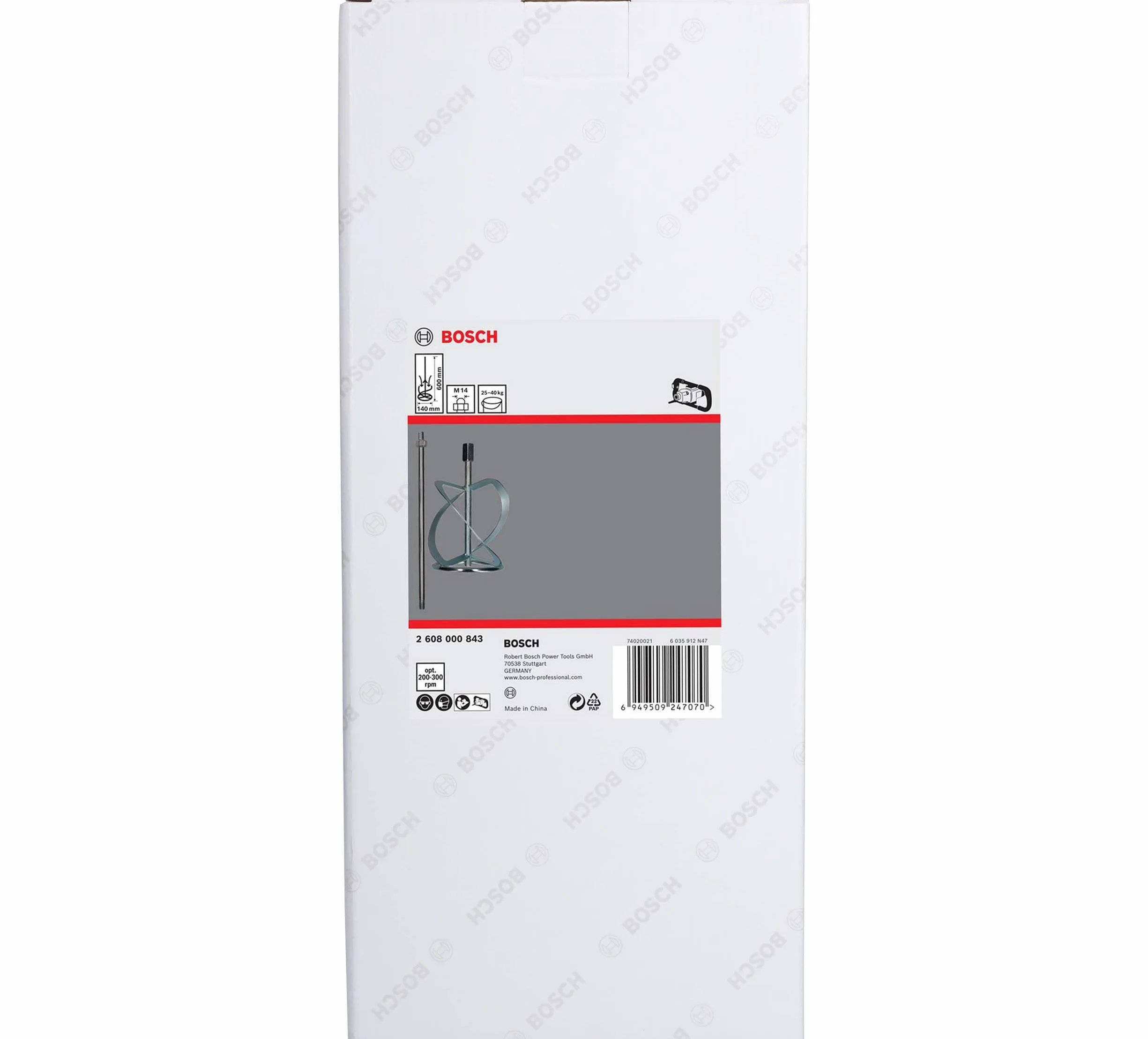Bosch 1 x kosz do mieszania wiertarki PRO (do lepkich i lepkich materiałów, M14, ø 160 mm, profesjonalne akcesoria do wiertarki)