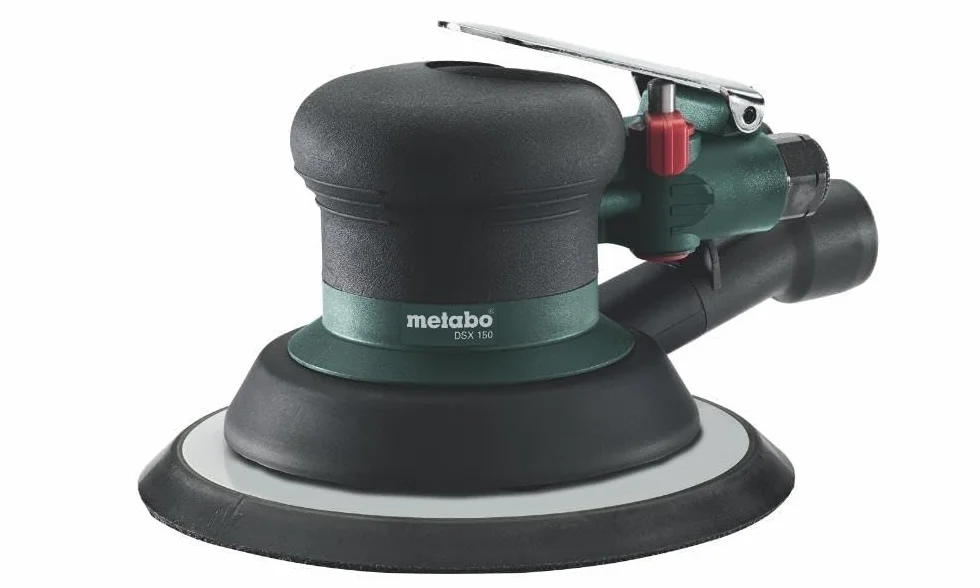 Metabo Szlifierka mimośrodowa DSX 150 (601558000), średnica talerza szlifierskiego: 150 mm, ciśnienie robocze: 6,2 bar, zapotrzebowanie na powietrze: 550 l/min