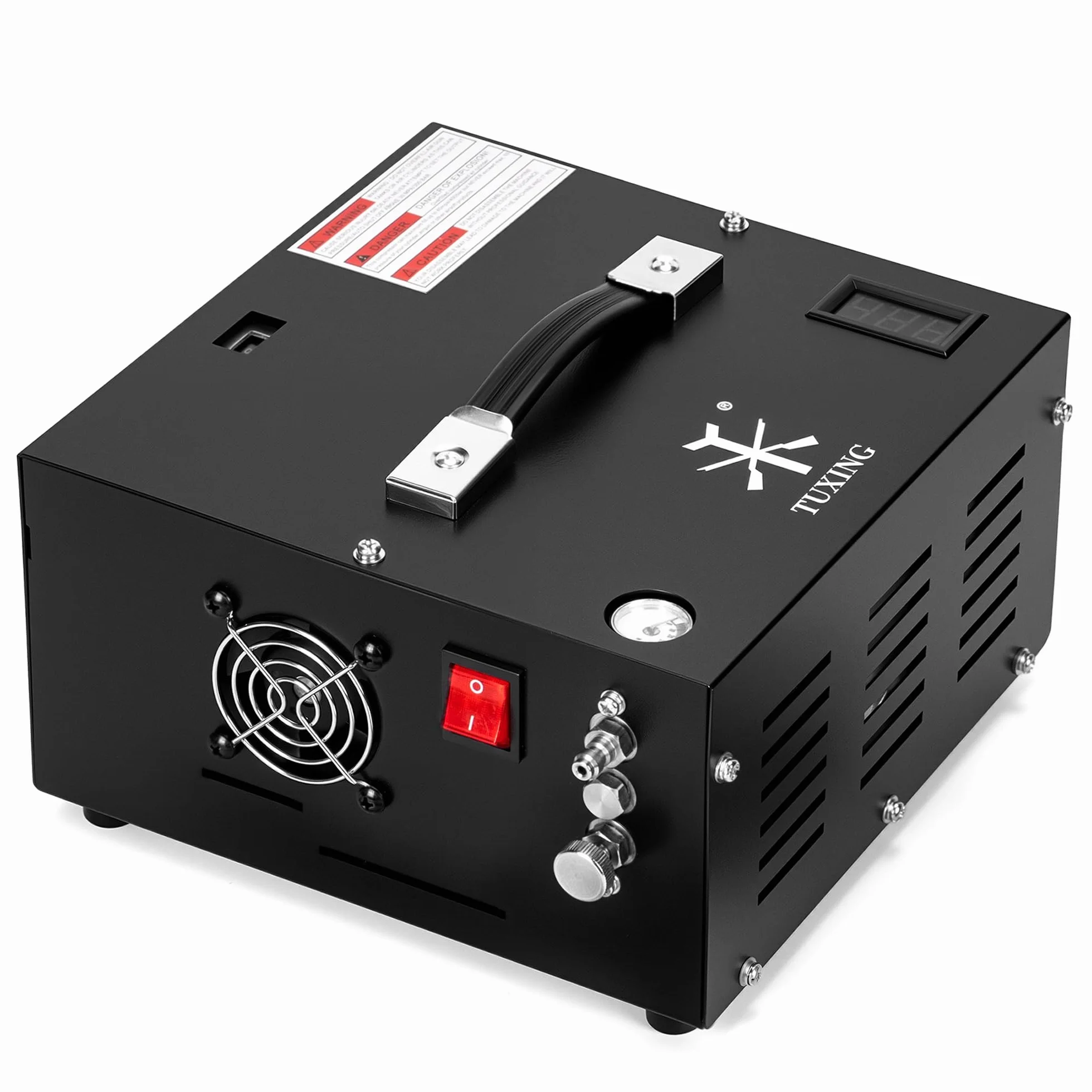 Sprężarka powietrza TUXING PCP 4500Psi 30Mpa bezolejowa 12V 220V pompa do wiatrówek TXES061