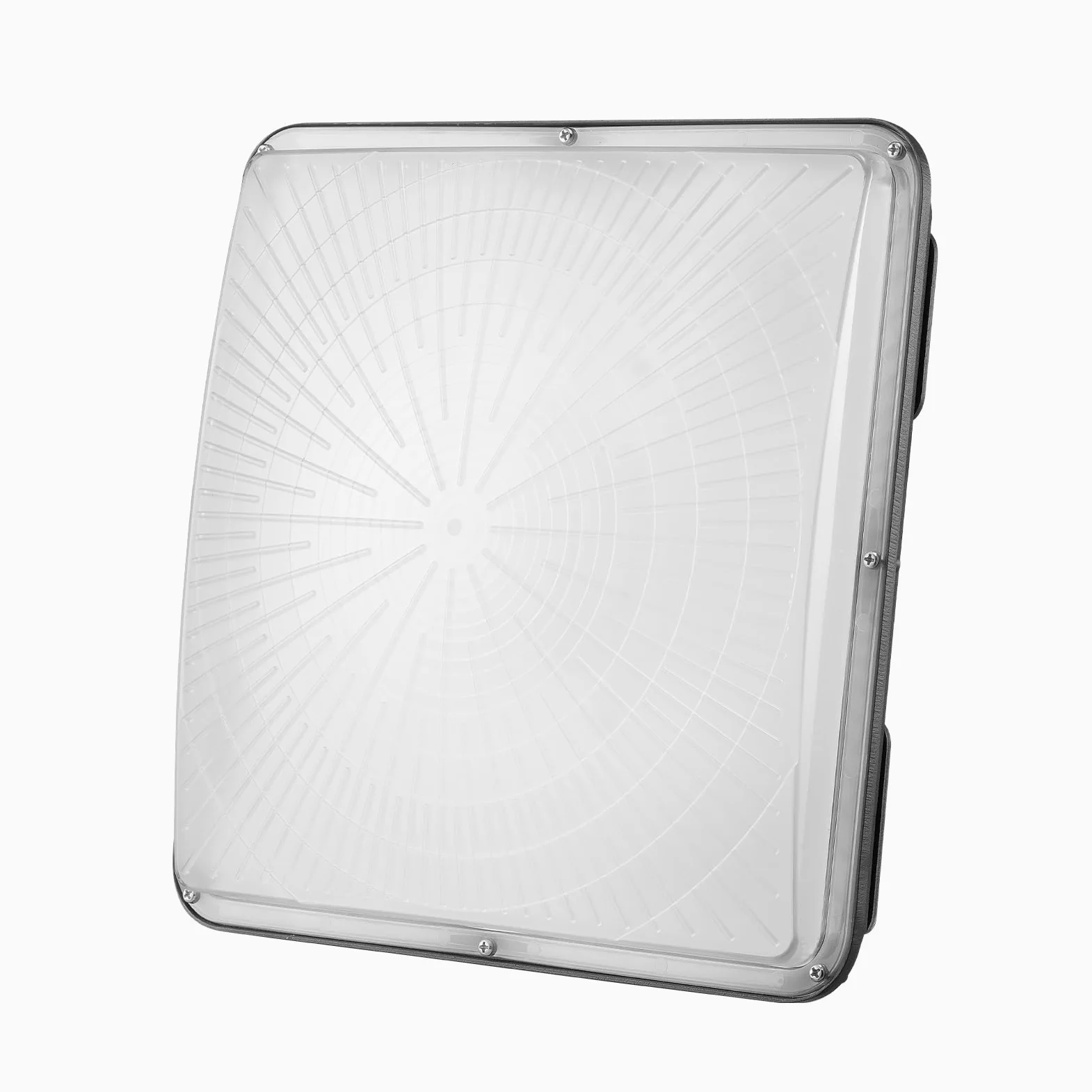 VEVOR Lampa warsztatowa LED, 150 W, lampa sufitowa garażowa, 16500 lm, 5000 K, 31,5 x 31,5 cm, montaż powierzchniowy, oświetlenie sufitowe IP65 do stacji benzynowych, magazynów, fabryk przemysłowych,