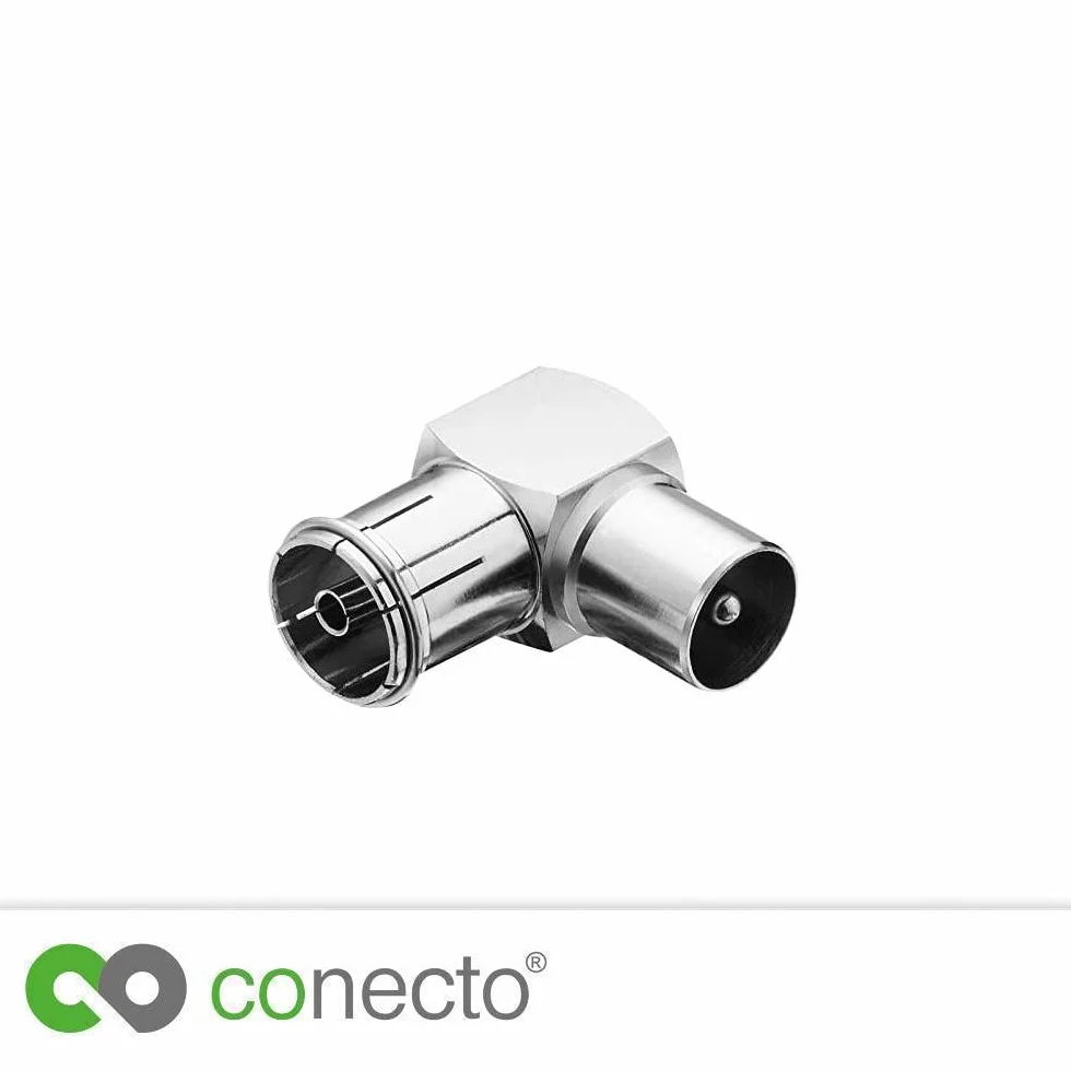 Conecto Adapter kątowy 90° IEC wtyczka gniazdo