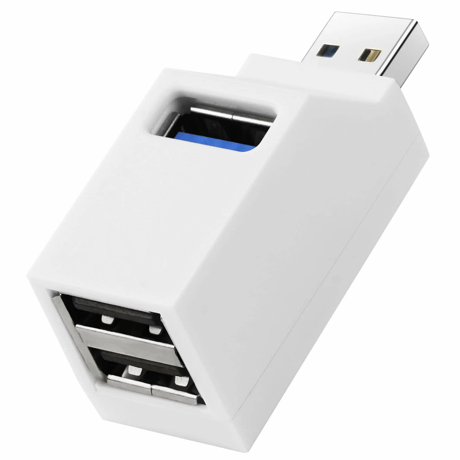 AXFEE Mini Koncentrator USB 3.0 Z Portem Multi (1 x 3.0, 2 x 2.0) - Szybkie Rozszerzenie Do Laptopa, Pendrive'a, Mobilnego Dysku Twardego i Innych Urządzeń