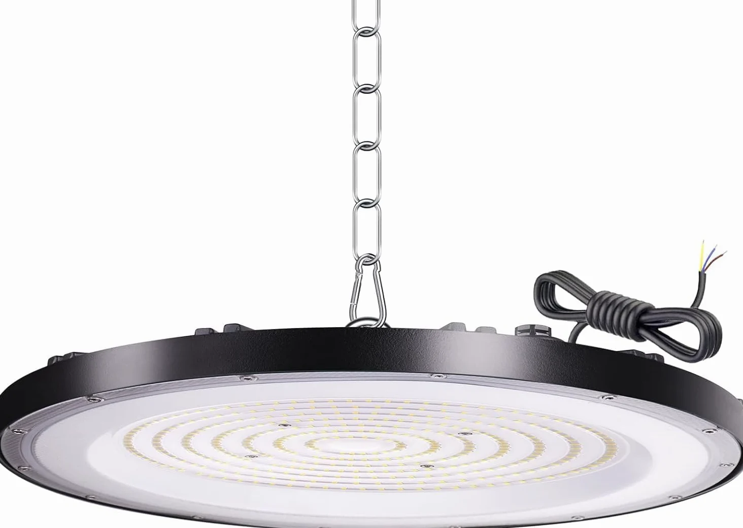 300 W UFO LED High Bay Light, 6000 K zimna biel UFO lampa warsztatowa LED, reflektor halowy 30 000 lm, wodoszczelność IP65, lampa przemysłowa High Bay do fabryk, garażu, magazynu