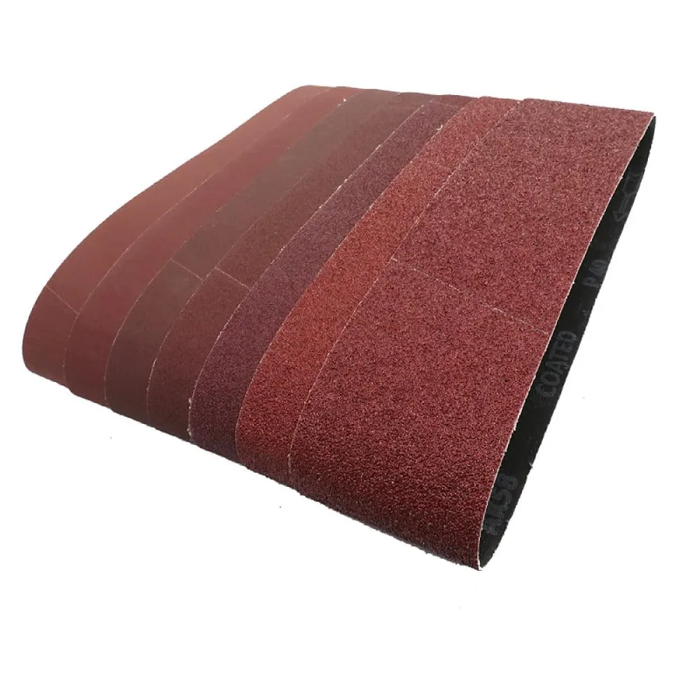 taśma szlifierska, 10 sztuk/zestaw 610*100mm taśmy szlifierskie 40-1000 grys drewno miękki metal polerowanie papier ścierny taśmy ścierne do szlifierki taśmowej narzędzie ścierne, ziarno 60, 610*100mm