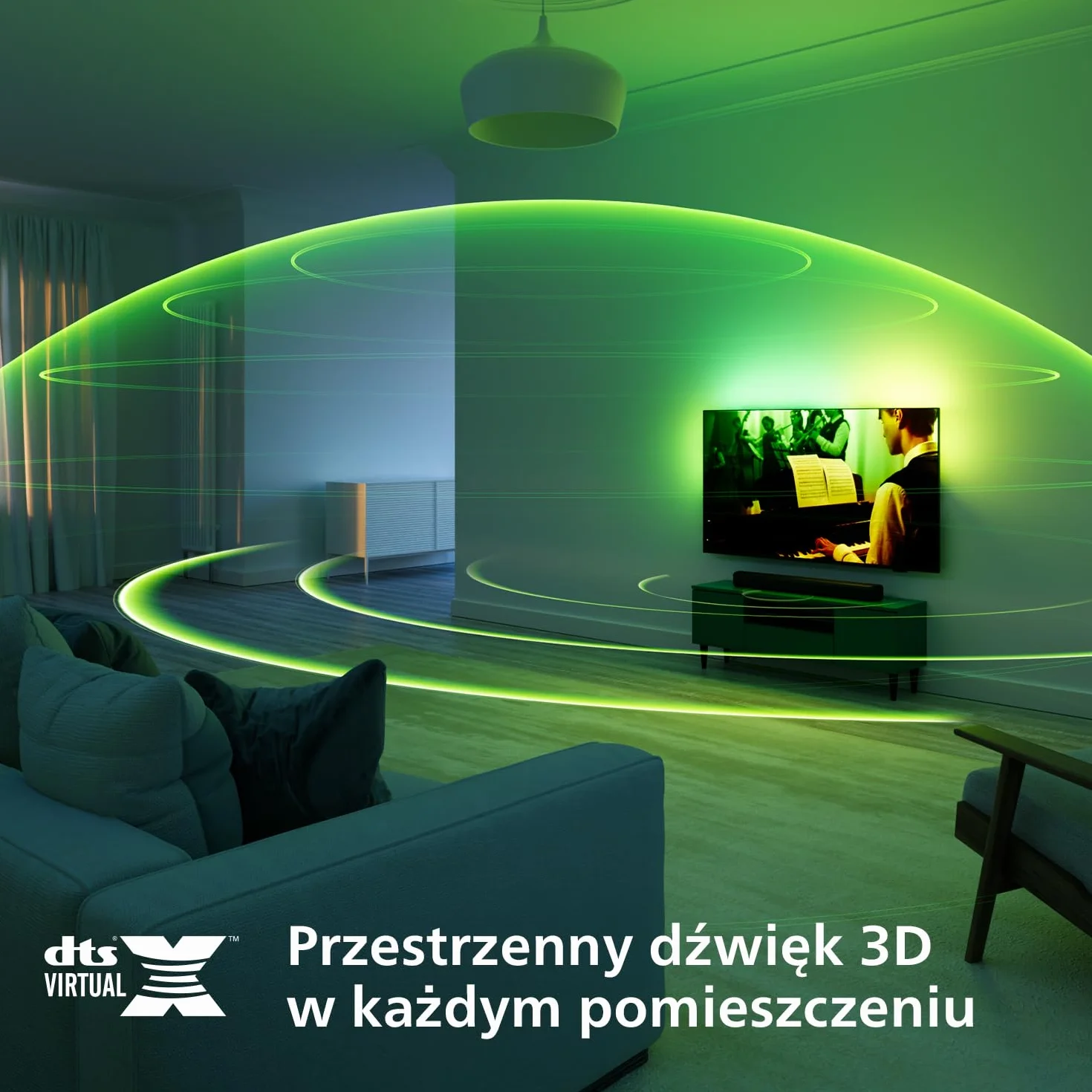 Philips TAB5109 Soundbar 2.0 120 W DTS Virtual X Bluetooth 5.4 HDMI ARC Ciemnoszary