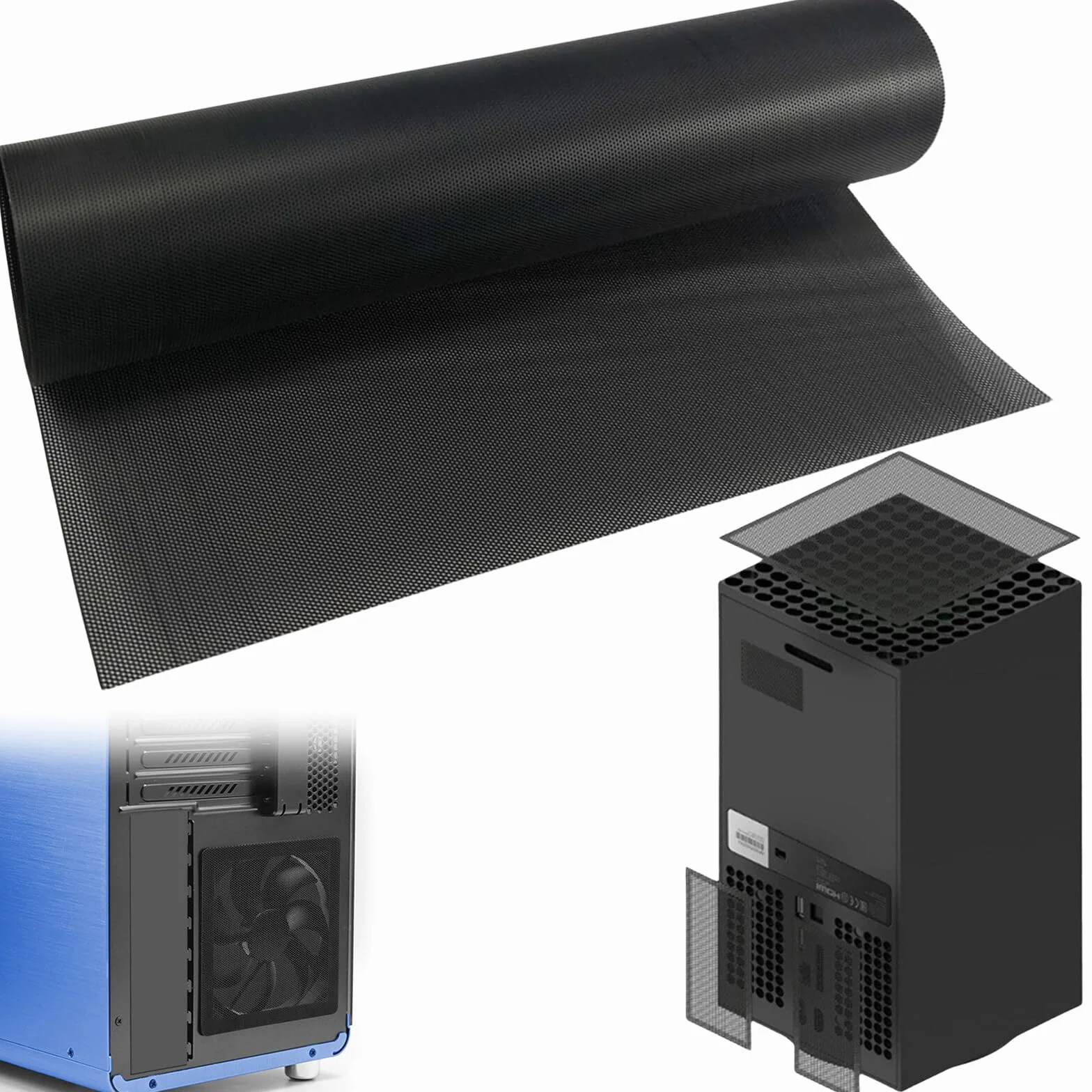 Filtr przeciwpyłowy PC 150 x 30 cm osłona wentylatora
