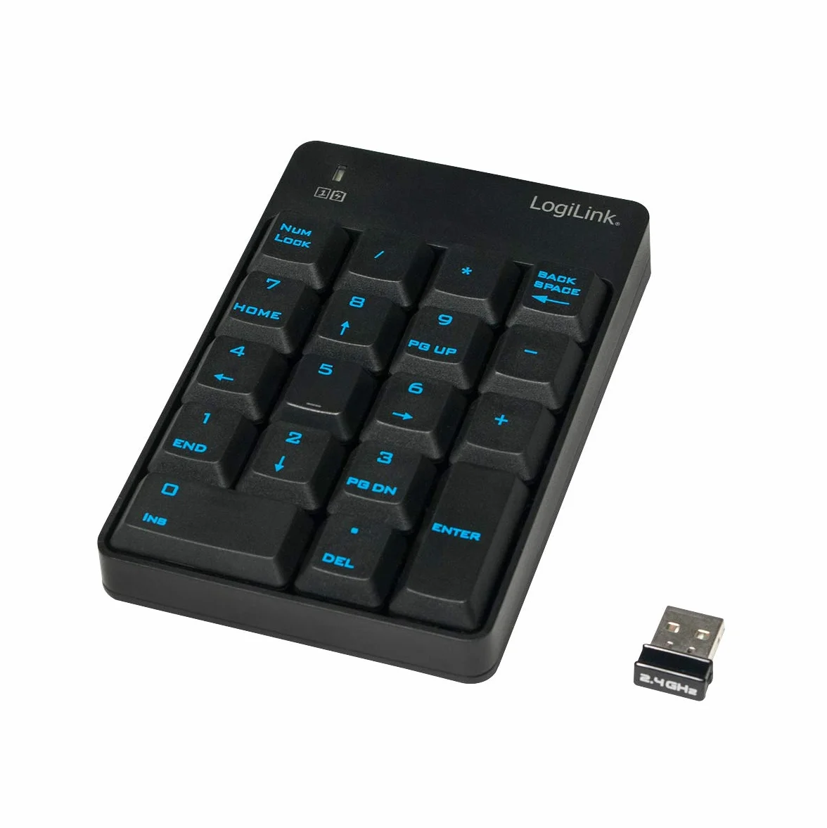 Logilink ID0120 Keypad, Czarny, 8 x 12 x 2 cm