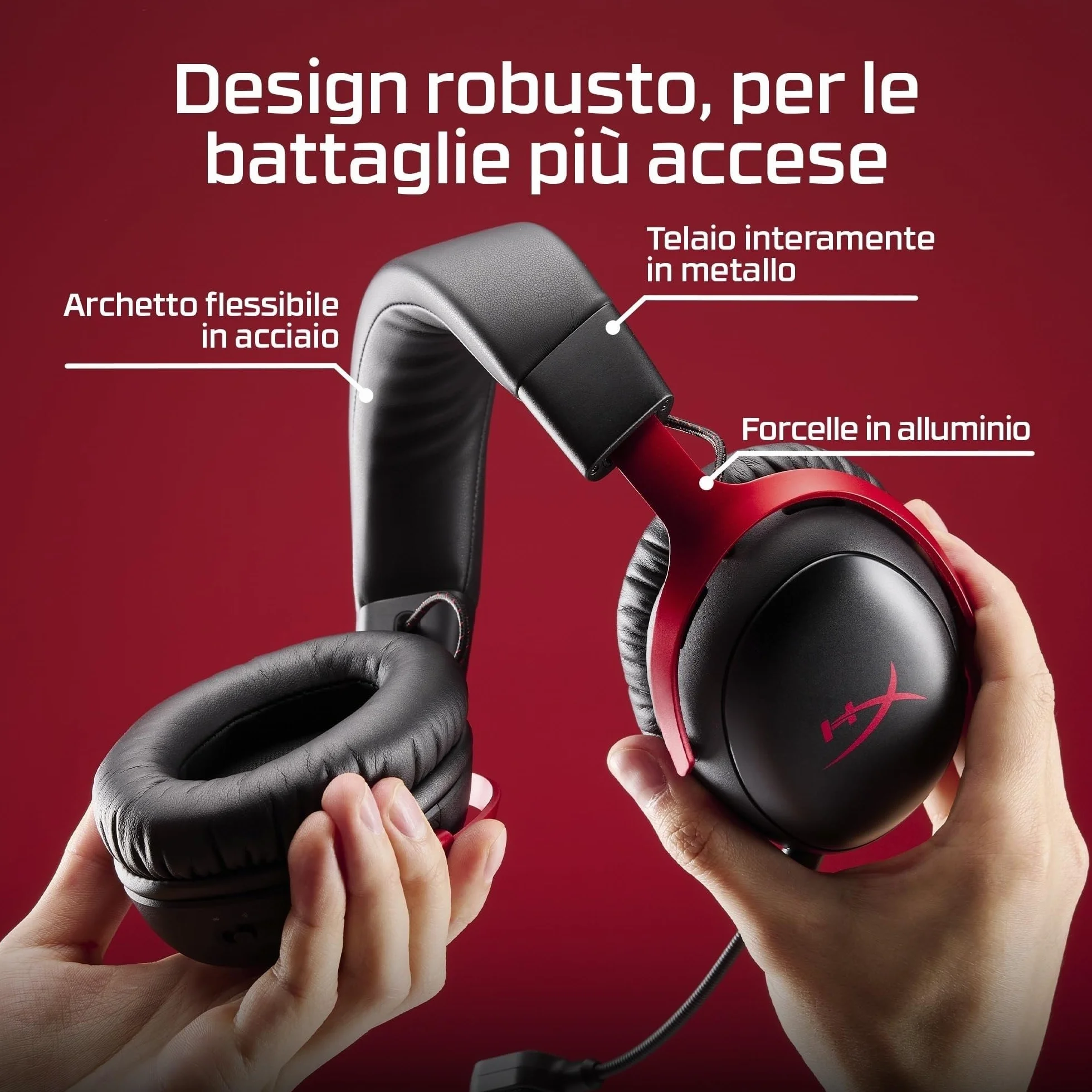 HyperX Cloud III S bezprzewodowe słuchawki do gier, Bluetooth, 2,4 GHz, PC, PS5, Xbox, sterowniki 53 mm, DTS, biały