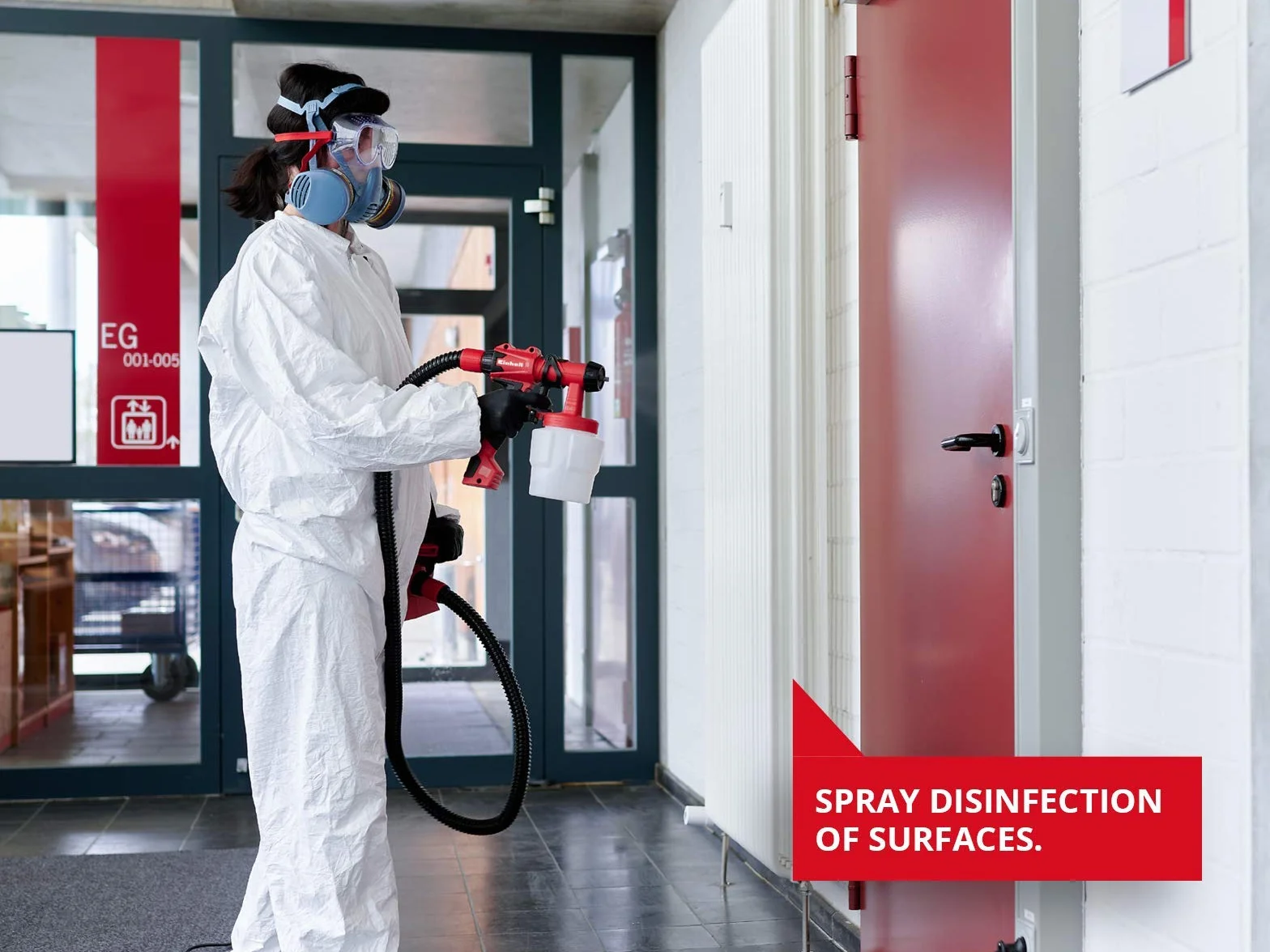 Einhell Elektryczny system natryskowy TC-SY 600 S (600 W, półstaliczny, średnie i duże powierzchnie robocze, do lakierów i lazur)