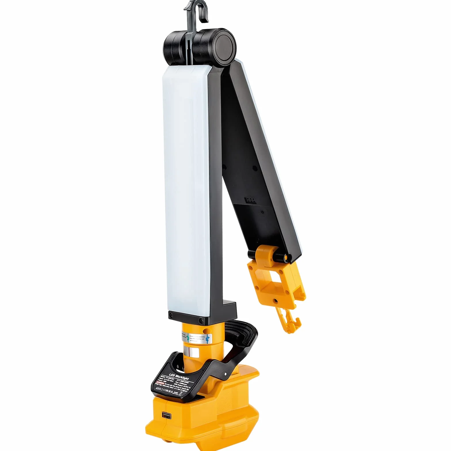Taingwei Oświetlenie robocze LED 2400 lm, kompatybilne z baterią litową Dewalt 20 V MAX, reflektor 30 W do naprawy samochodu, na kemping, oświetlenie awaryjne i placu budowy