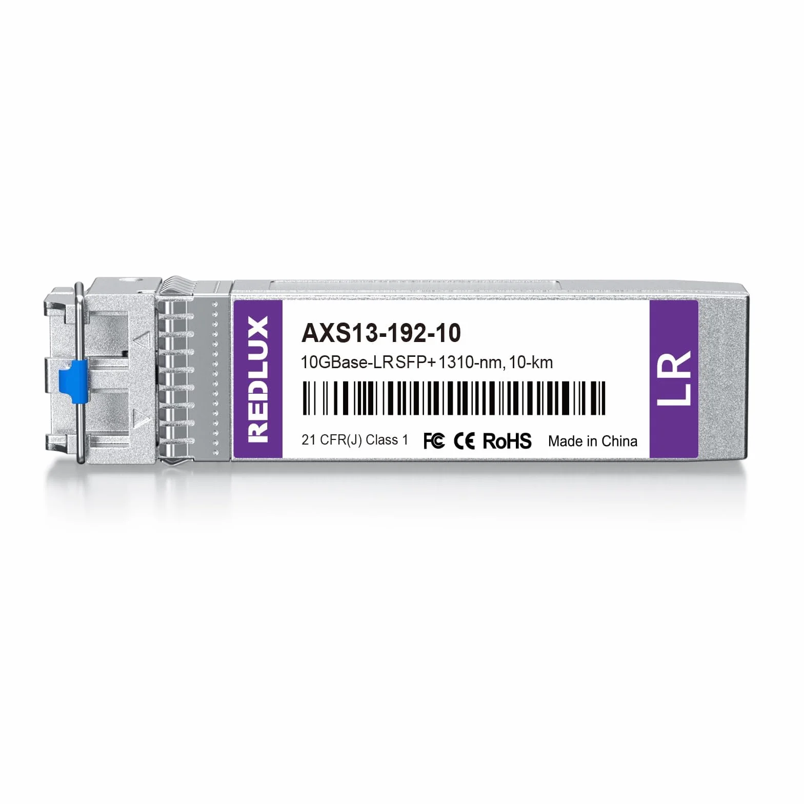 REDLUX 10G SFP+ LR jednomodowy moduł Gbic, 1310 nm SMF, podwójne złącze LC, do 10 km, kompatybilny z Cisco SFP-10G-LR, moduł światłowodowy 10GBase-LR do Cisco, Meraki MA-SFP-10GB-LR, Ubiquiti