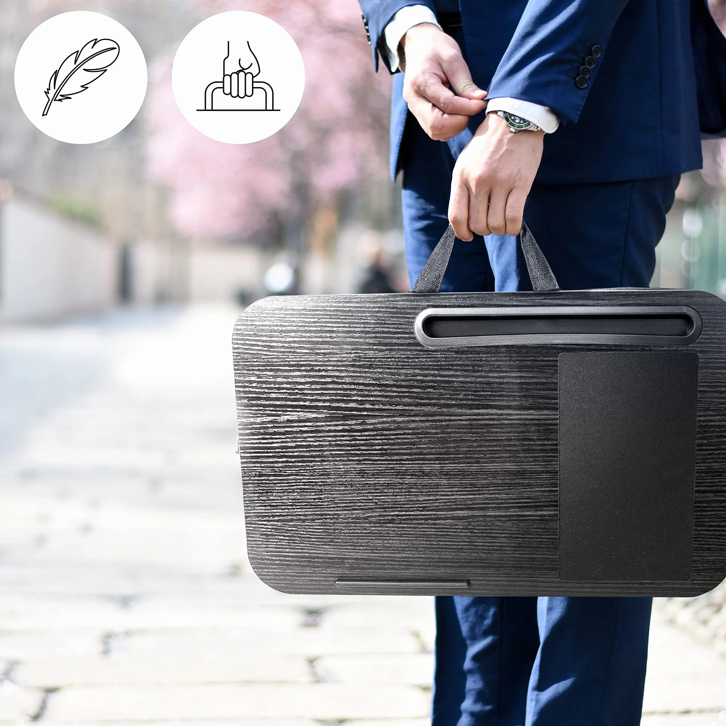 Duronic DML422 Podkładka pod laptop poduszka lekka na kolana i do łóżka miękka