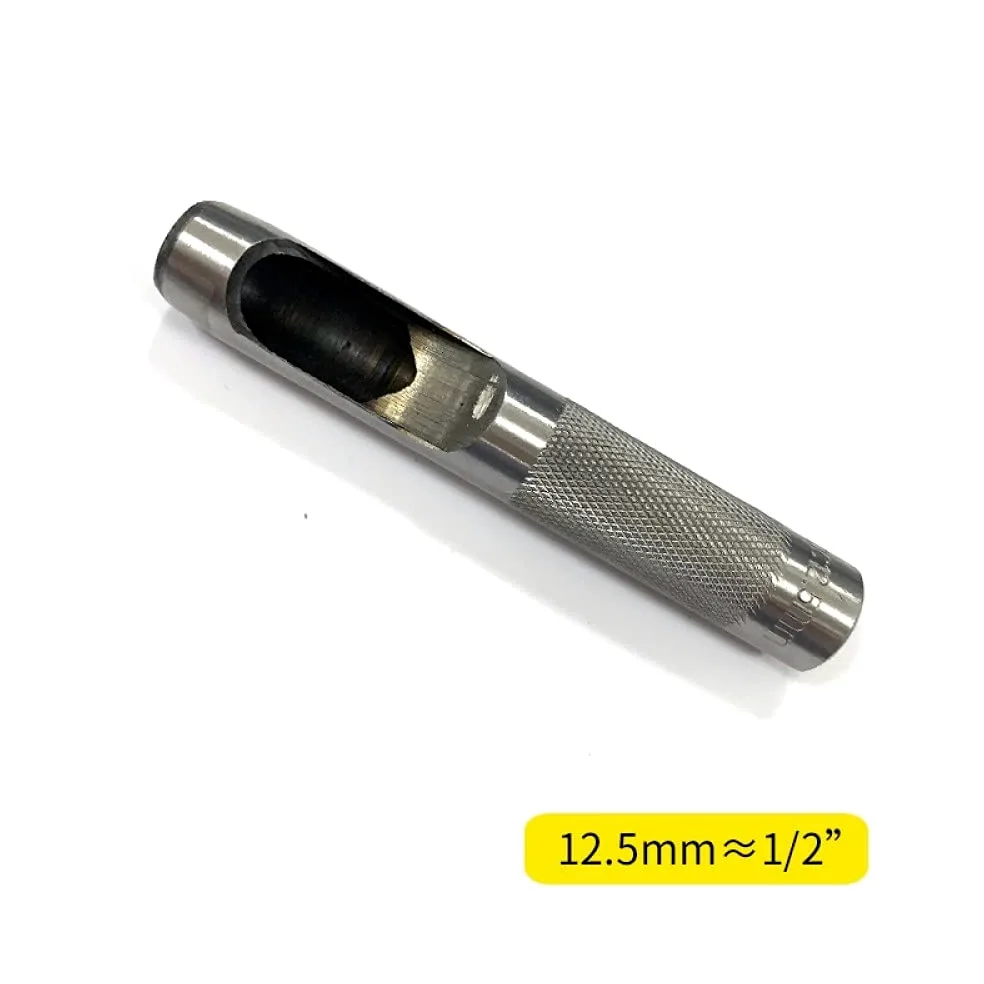 1 szt.1mm-20mm dziurkacz do skóry dziurkacz do skóry okrągły zestaw dziurkaczy narzędzia skórzane dziurkacz do paska skórzanego, 12,5 mm