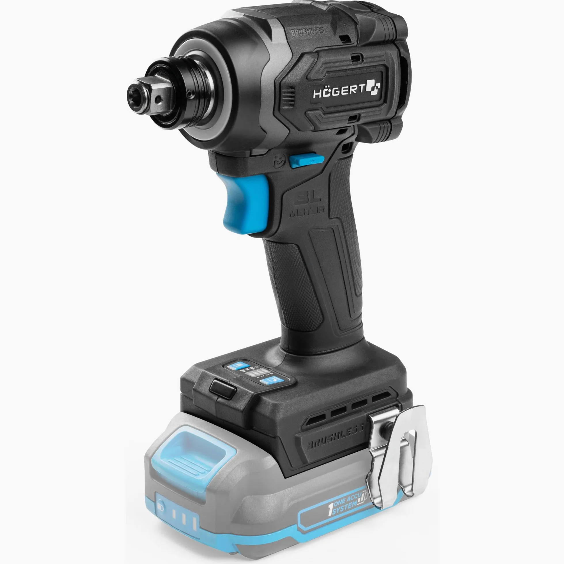 HÖGERT TECHNIK Akumulatorowa wkrętarka udarowa 18 V, 230 Nm, bezszczotkowy wkrętarka udarowa 2 w 1, 1/4 HEX 1/2