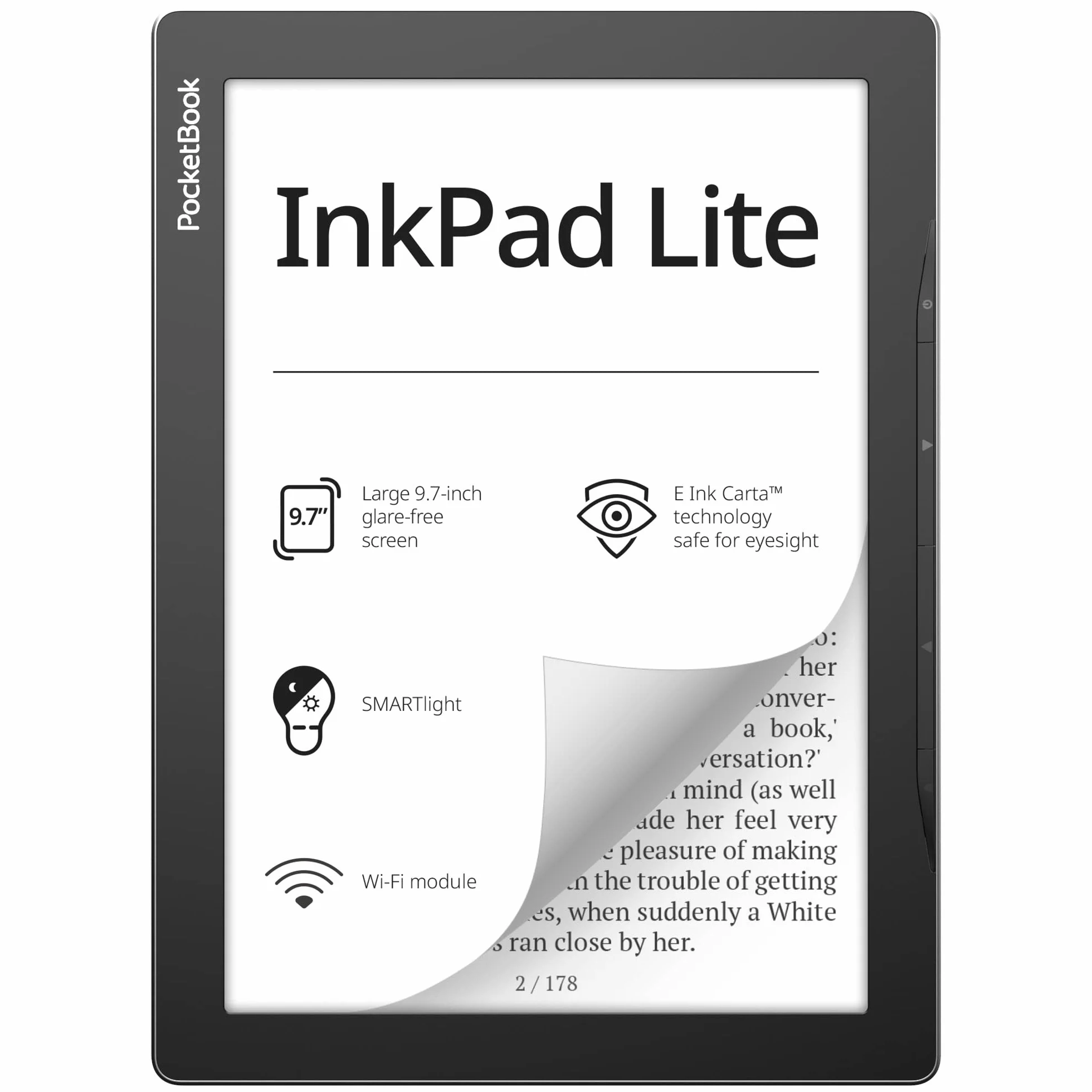 Pocketbook Inkpad Lite PB970-M-WW Czytnik E-Booków 8 GB Szary