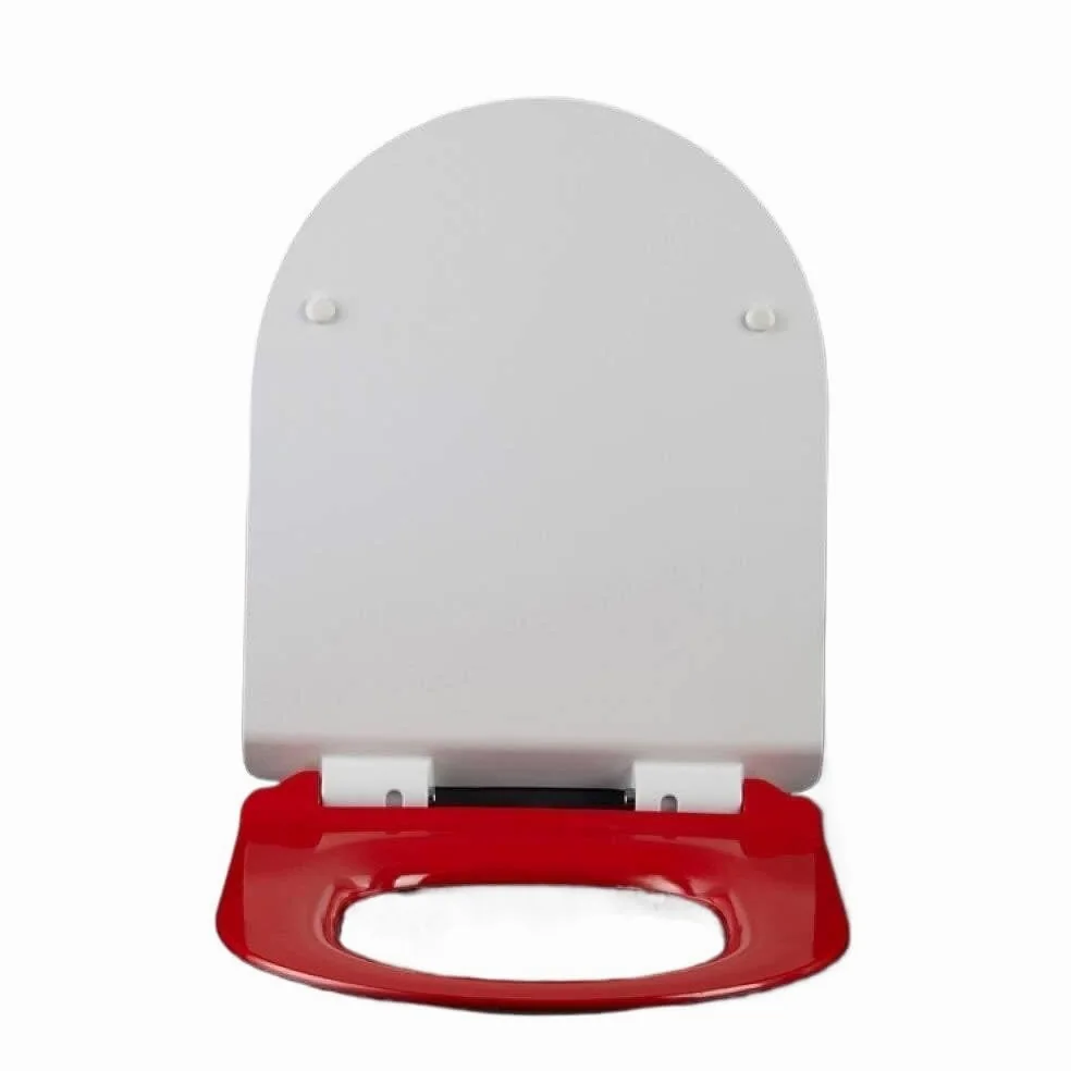 Deska sedesowa, Deska sedesowa Mocznikowo-formaldehydowa pokrywa Spowolnij pogrubienie Pokrywa w kształcie litery U Płyta Nakładka na deskę sedesową(Red)
