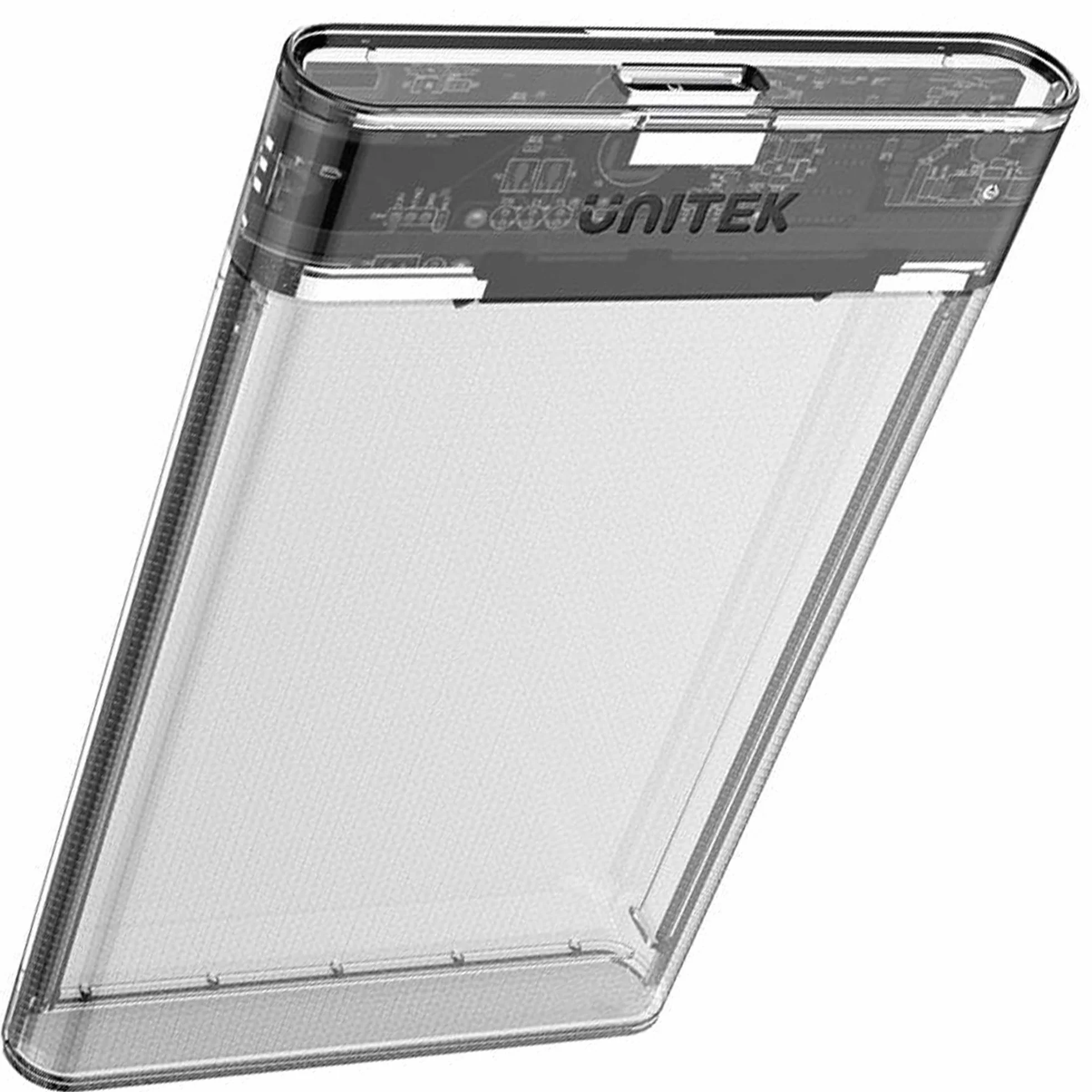 Obudowa UNITEK do dysków twardych 2,5 cala HDD/SSD SATA I/II/III, USB 3.0, przezroczysta