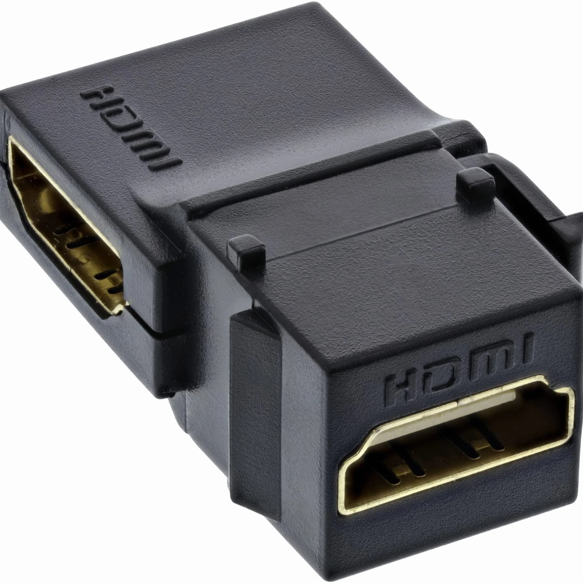 InLine 76202N HDMI Keystone Snap-In wkładka 4K/60 Hz, gniazdo HDMI A, czarny