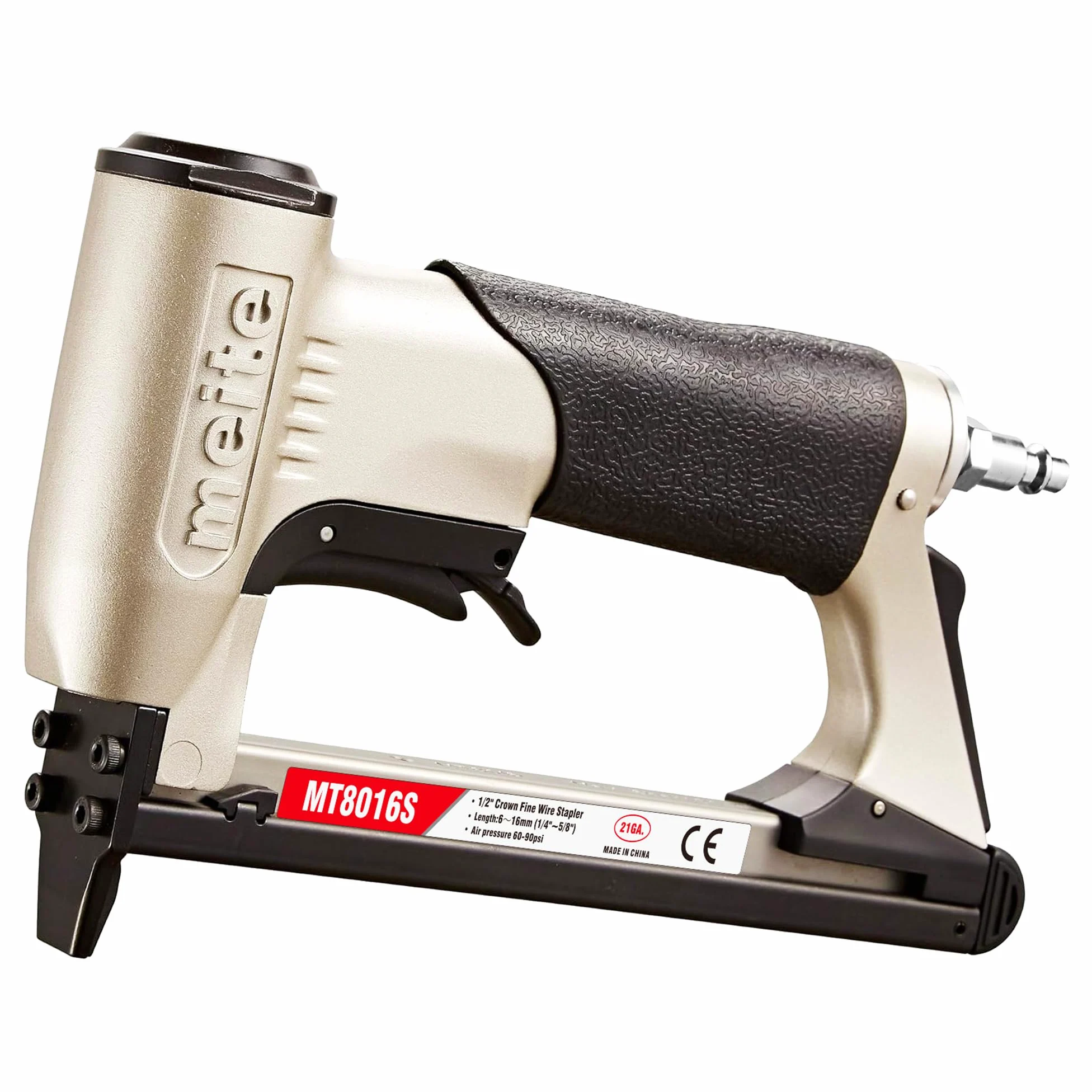 meite MT8016S Zszywacz tapicerski 21 Gauge 80 Series 1/5.1 cm Korona 1/10.2 cm do 5/20.3 cm Zszywacz z cienkiego drutu z zabezpieczeniem