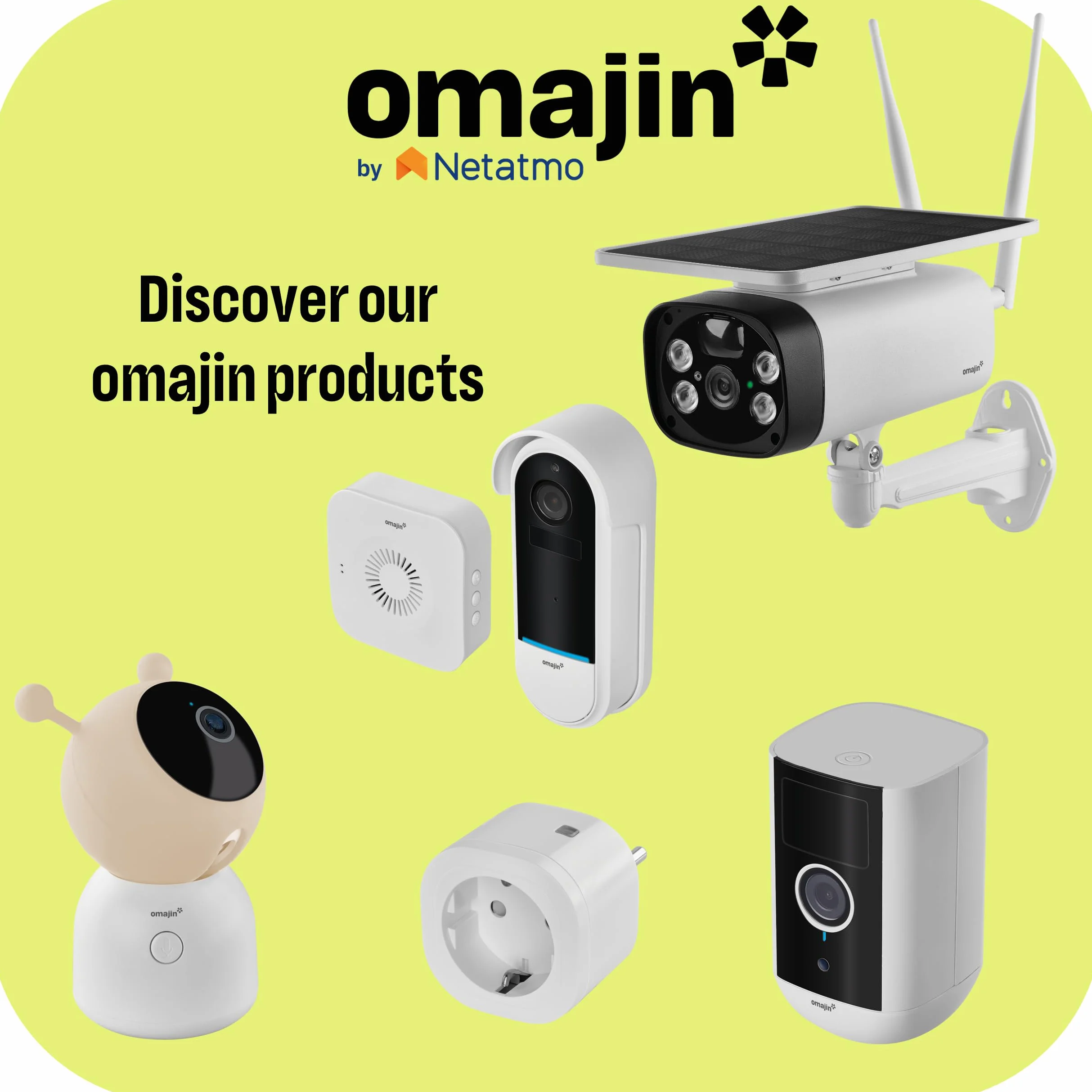 OMAJIN by Netatmo 2K Inteligentny wideodomofon bezprzewodowy bateryjny IP65 OVD-01