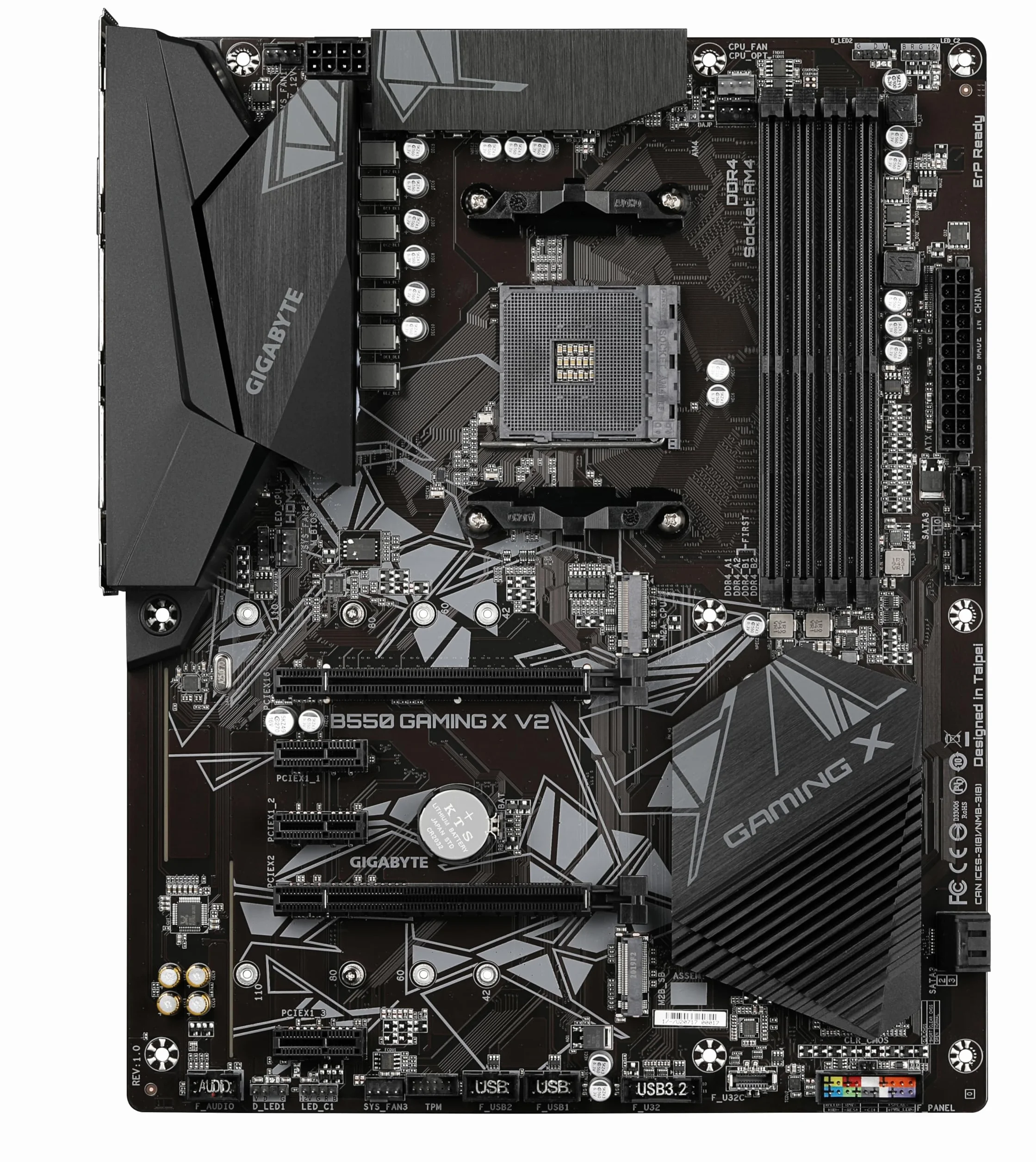 Gigabyte B550 Gaming X V2 Płyta Główna ATX Czarny