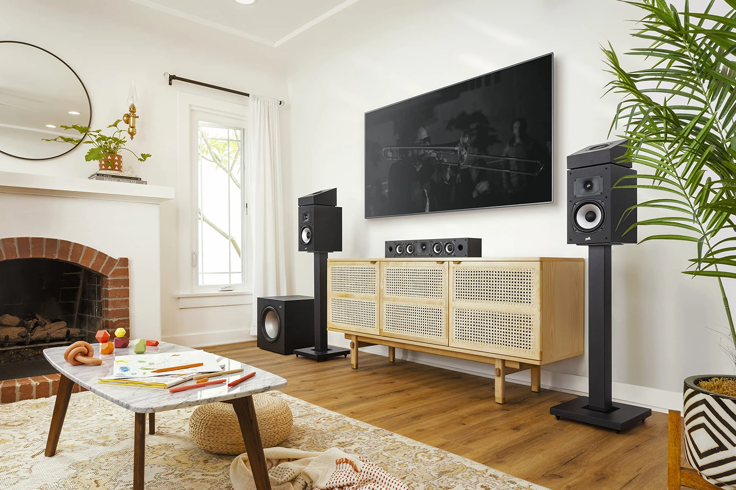 Polk Audio MXT90BK Height głośnik upiringowy Dolby Atmos DTS:X DTS Virtual:X para Czarny