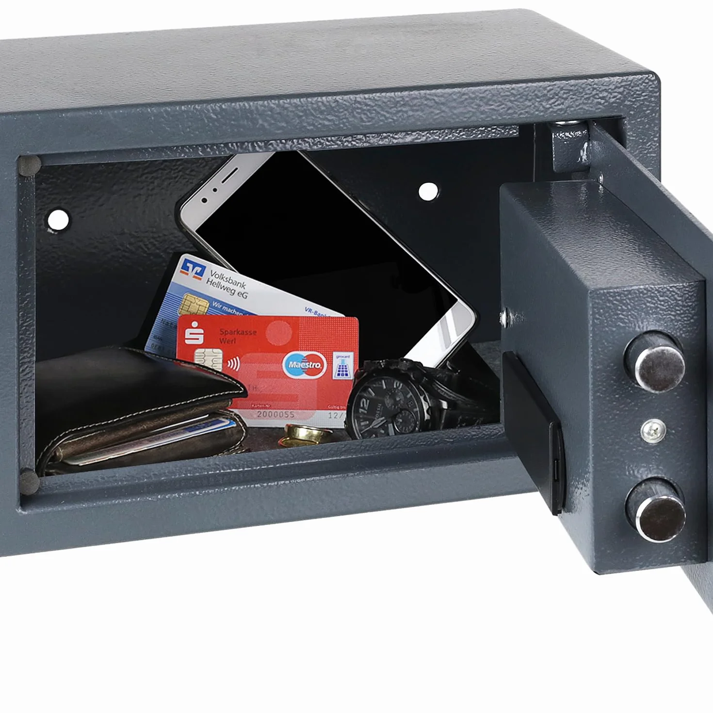 HMF 4612112 sejf meblowy z zamkiem elektronicznym 31,0 x 20,0 cm