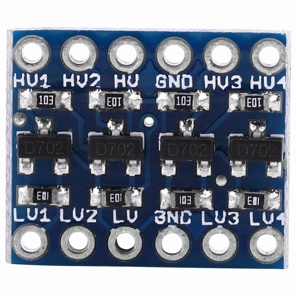 4-kanałowy konwerter poziomów logicznych IIC I2C Moduł dwukierunkowy 5 V do 3,3 V