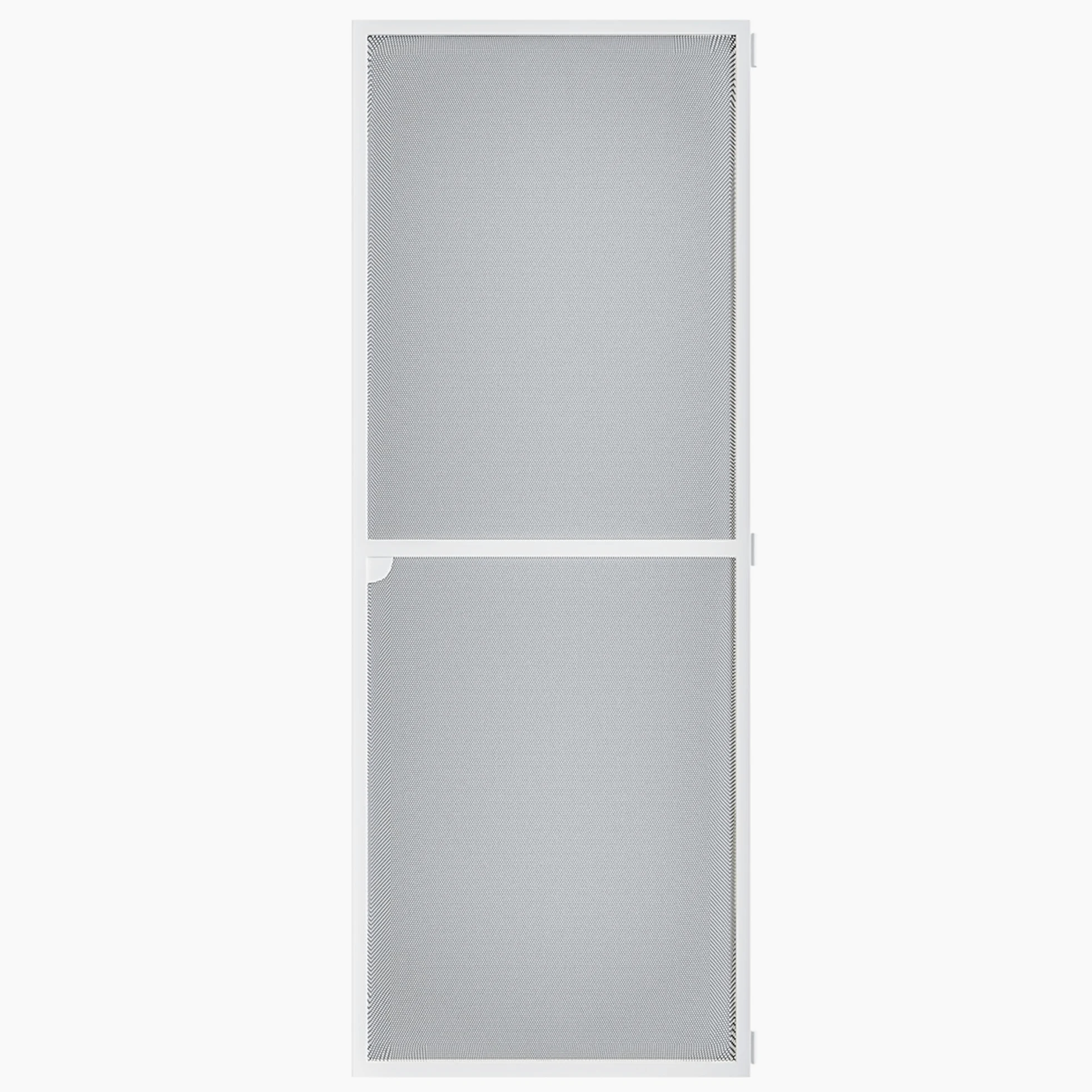 Amig Moskitiera do drzwi, 100 x 220 cm, skuteczna ochrona, regulowana, kompletny zestaw z ramą, siatką i akcesoriami, aluminium i włókno szklane, biało-szara, ochrona przed komarami