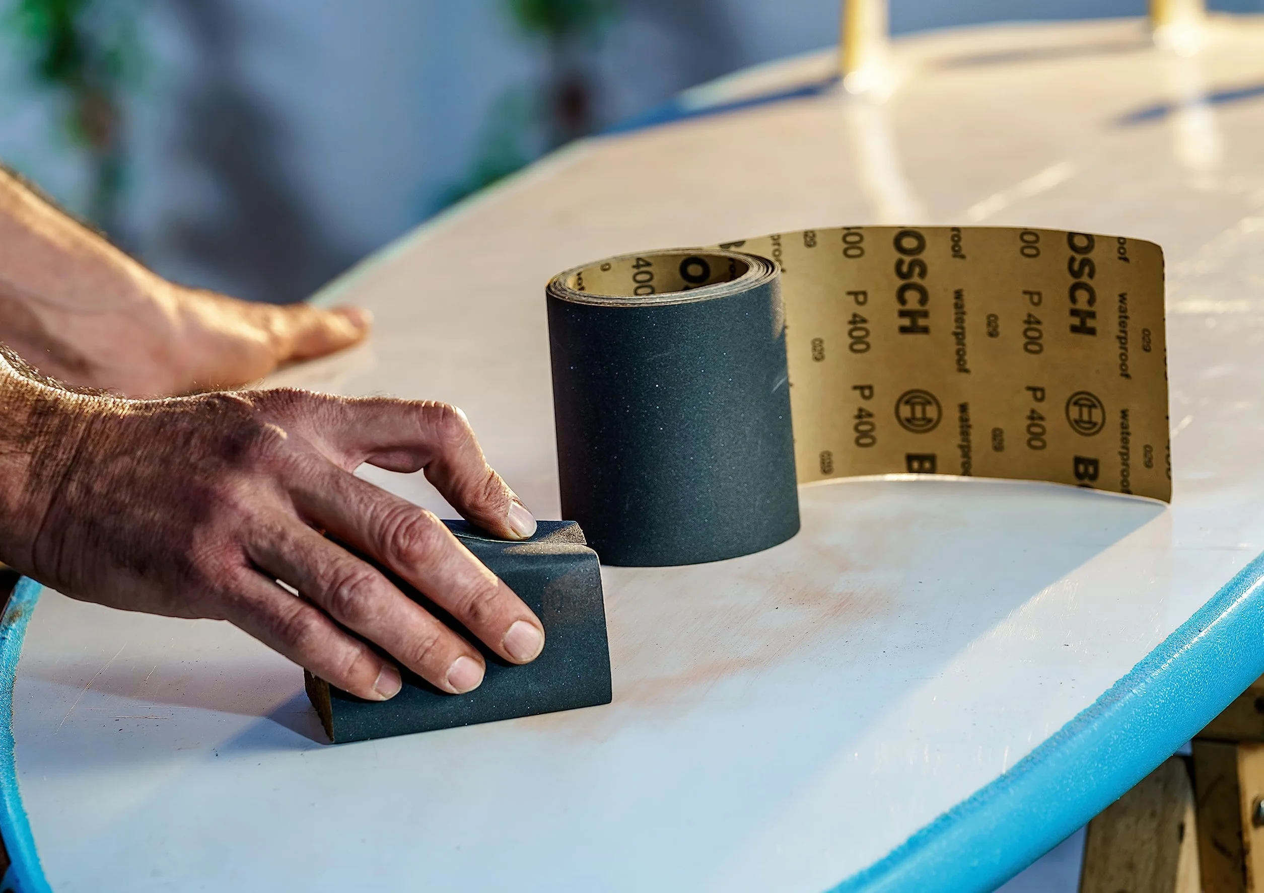 Bosch Accessories rolka szlifierska "zrób to sam" (różne materiały, 93 mm, 5 m, ziarnistość 400)