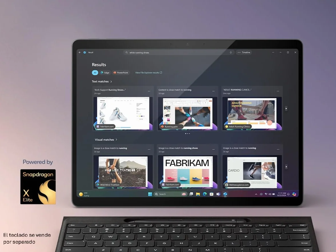 Microsoft Surface Pro 11. edycja Copilot+ PC 13" OLED Ekran dotykowy Snapdragon X Elite 16 GB RAM 256 GB SSD Czarny
