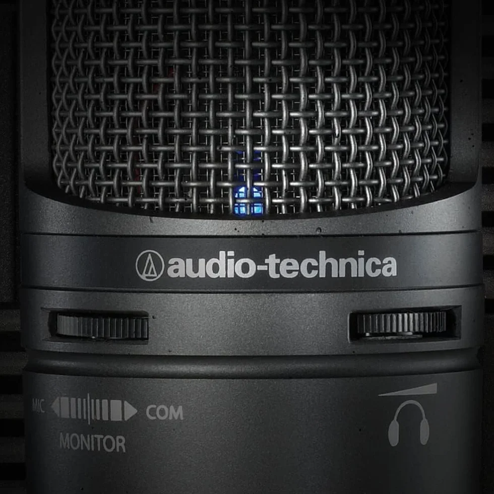 Audio-Technica AT2020USB+ Kardioidalny mikrofon pojemnościowy (połączenie USB) do podkładania głosu, podcastingu, transmisji strumieniowej i nagrywania