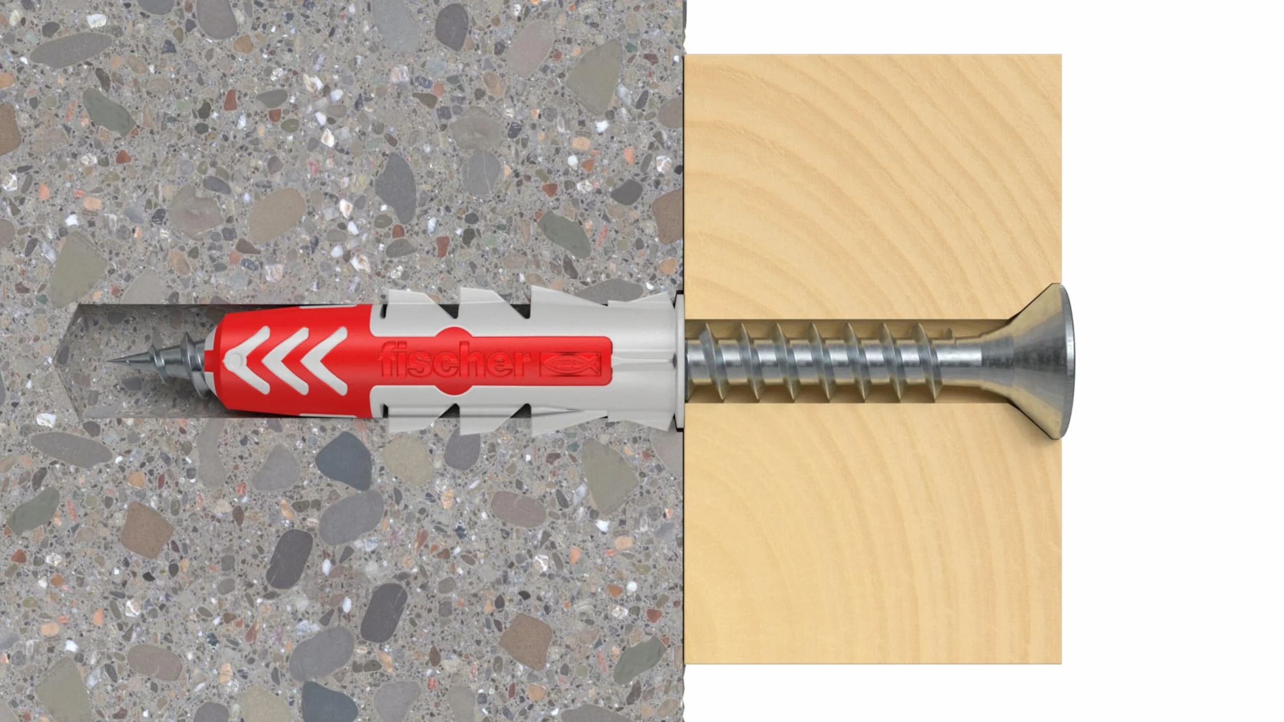 Fischer Propack Duopower 8x40, 120 kołków ze śrubą do słoika wielokrotnego użytku, do mocowania na betonie, murze i płytach gipsowo-kartonowych, 572886