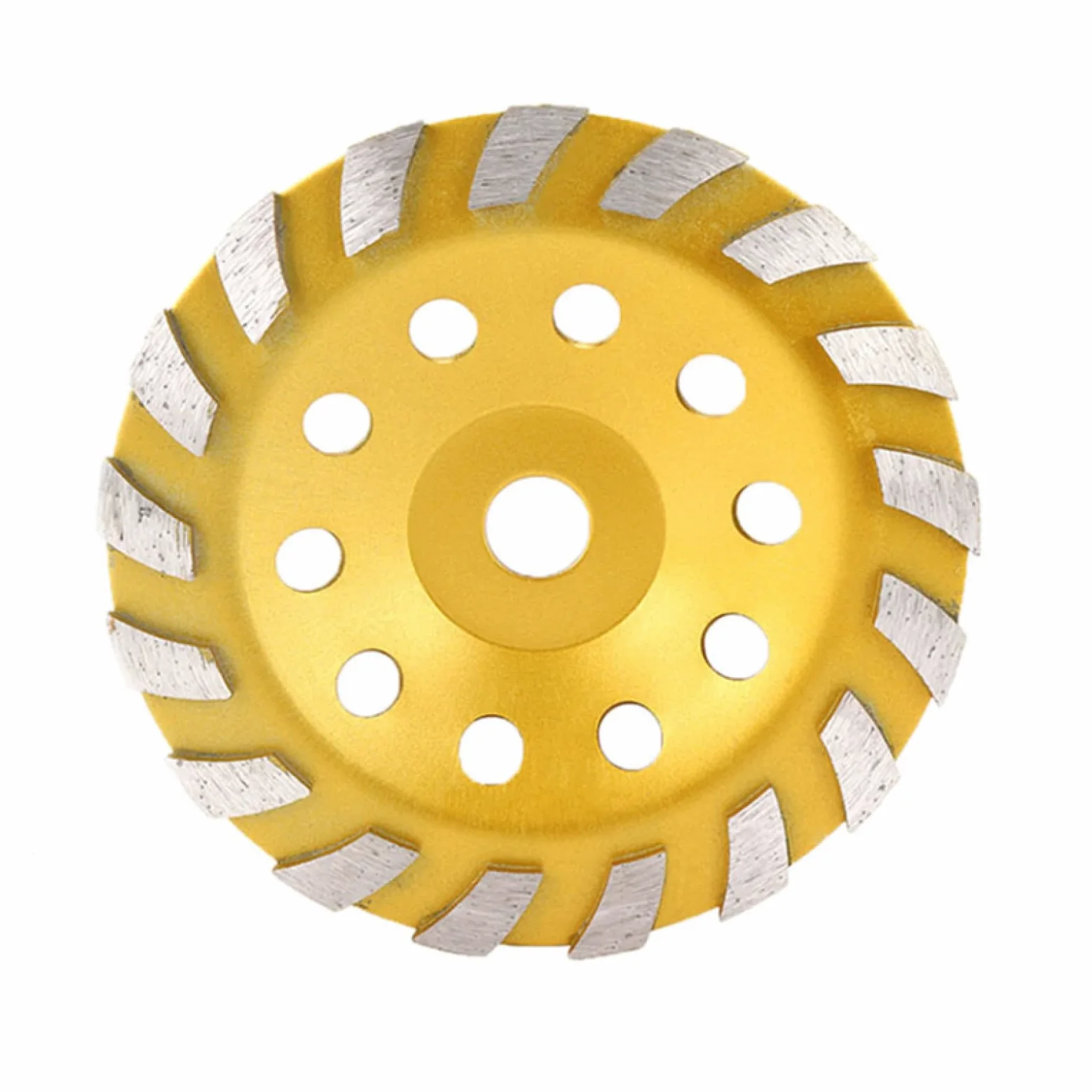 Diamentowe tarcze tnące do szlifierki kątowej， 100mm/125mm/150mm/180mm Diamentowa tarcza szlifierska w kształcie misy Betonowa tarcza szlifierska do granitu, kamienia, ceramiki, 180mm(100mm)
